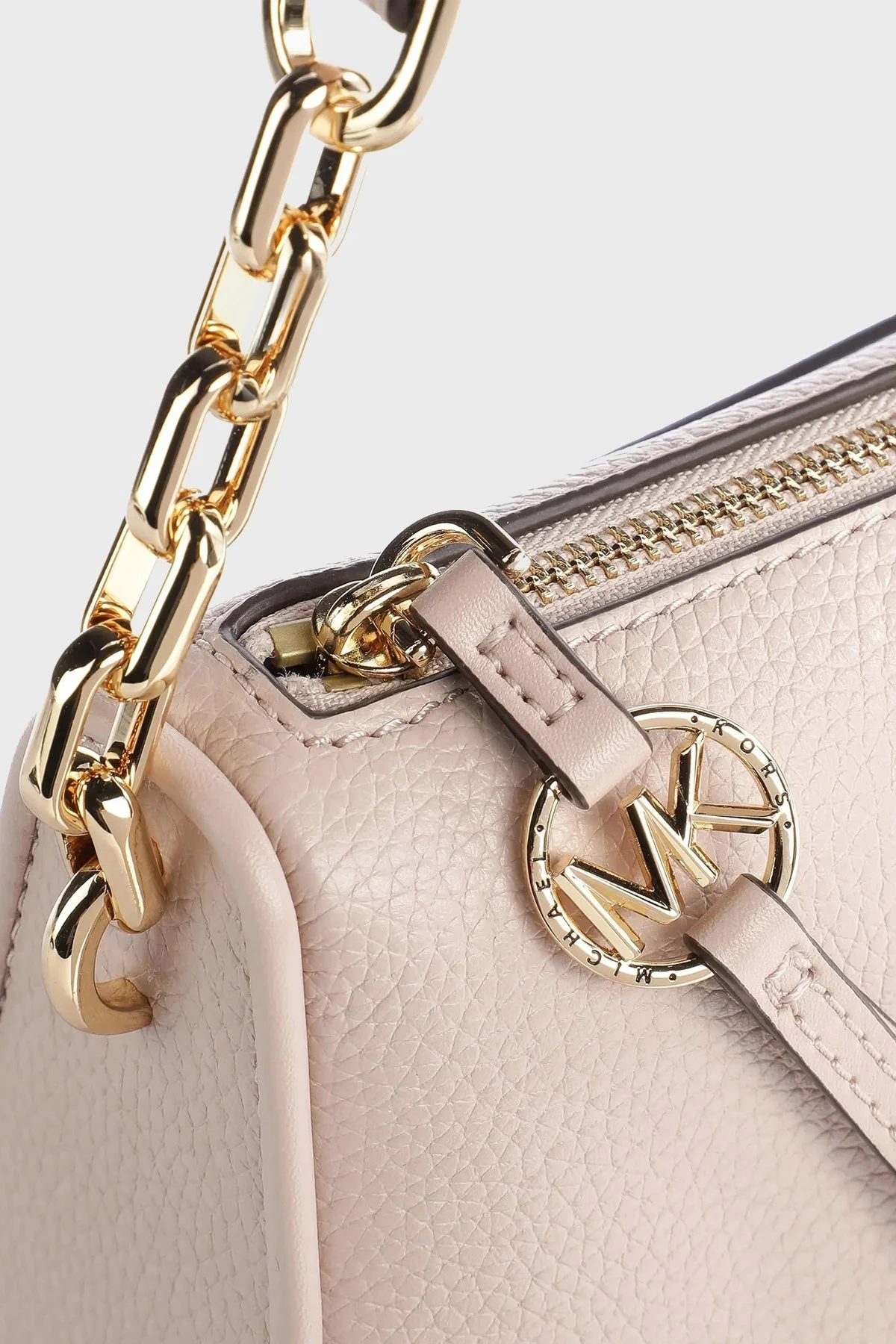Michael Kors Logolu Zincir Askılı Deri 32T2GT9U3L187 Bayan Çanta 32T2GT9U3L 187 PUDRA - 3