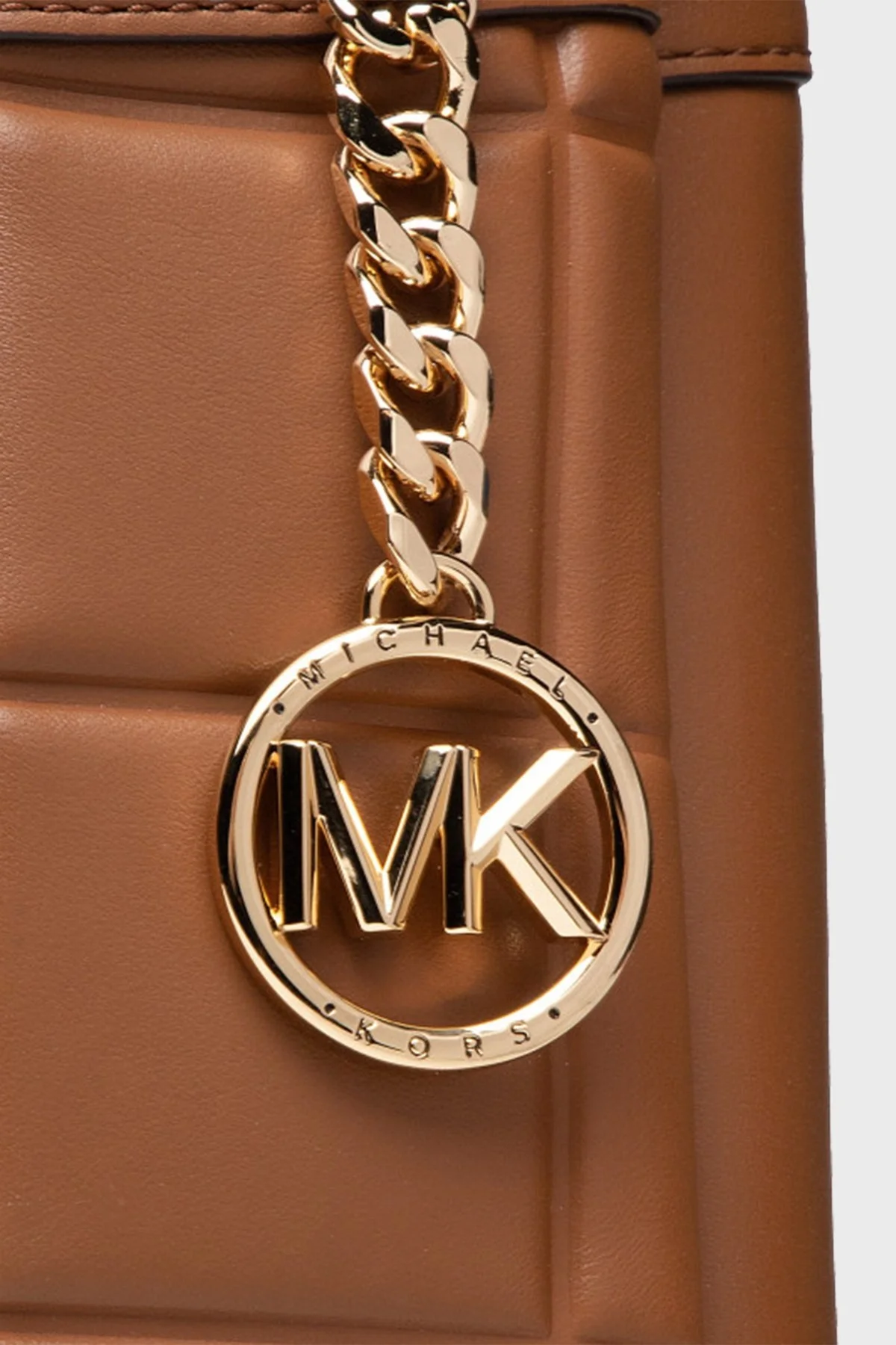 Michael Kors Logolu Zincir Askılı Hakiki Deri Susan Bayan Çanta 30F1GUSL6L 230 TABA - 4