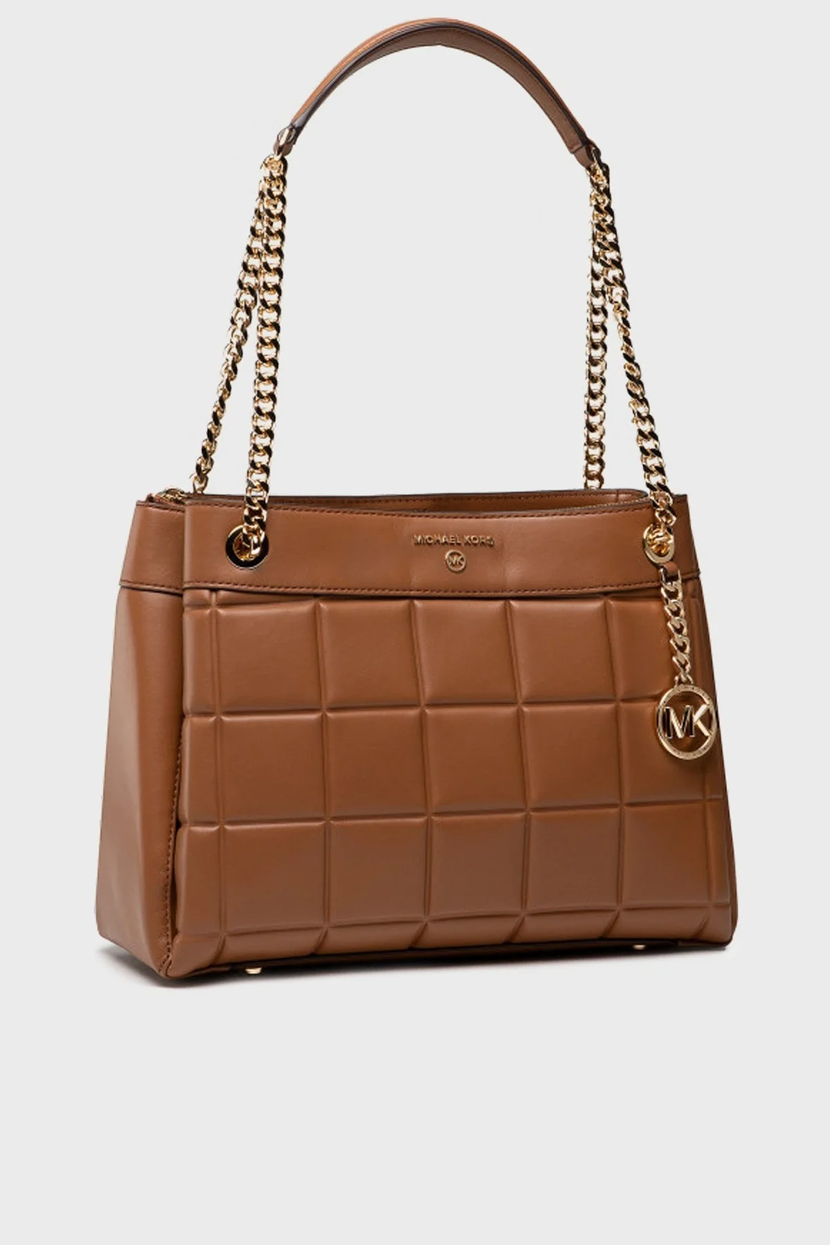 Michael Kors Logolu Zincir Askılı Hakiki Deri Susan Bayan Çanta 30F1GUSL6L 230 TABA - 8