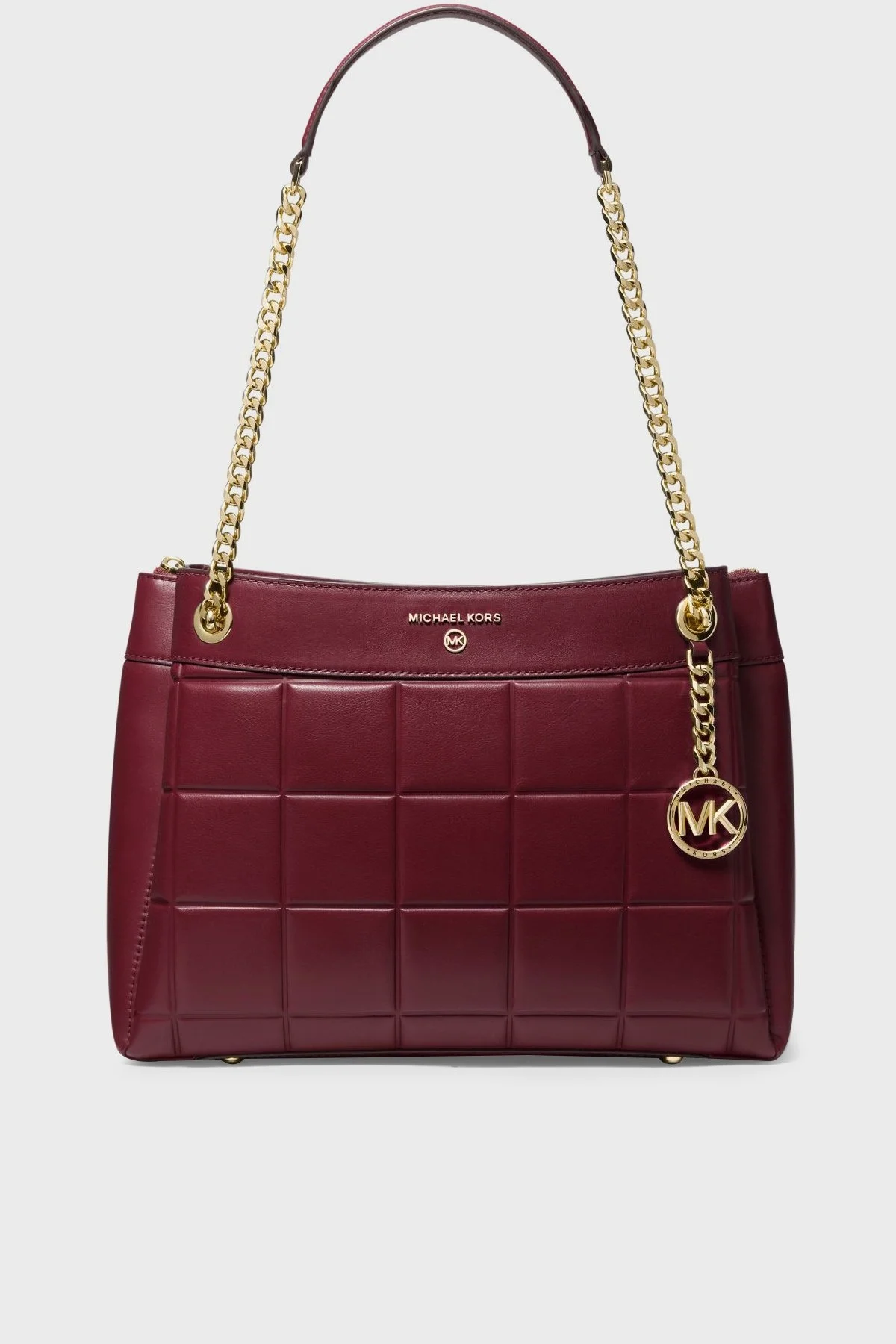 Michael Kors Logolu Zincir Askılı Hakiki Deri Susan Bayan Çanta 30F1GUSL6L 950 BORDO - 1