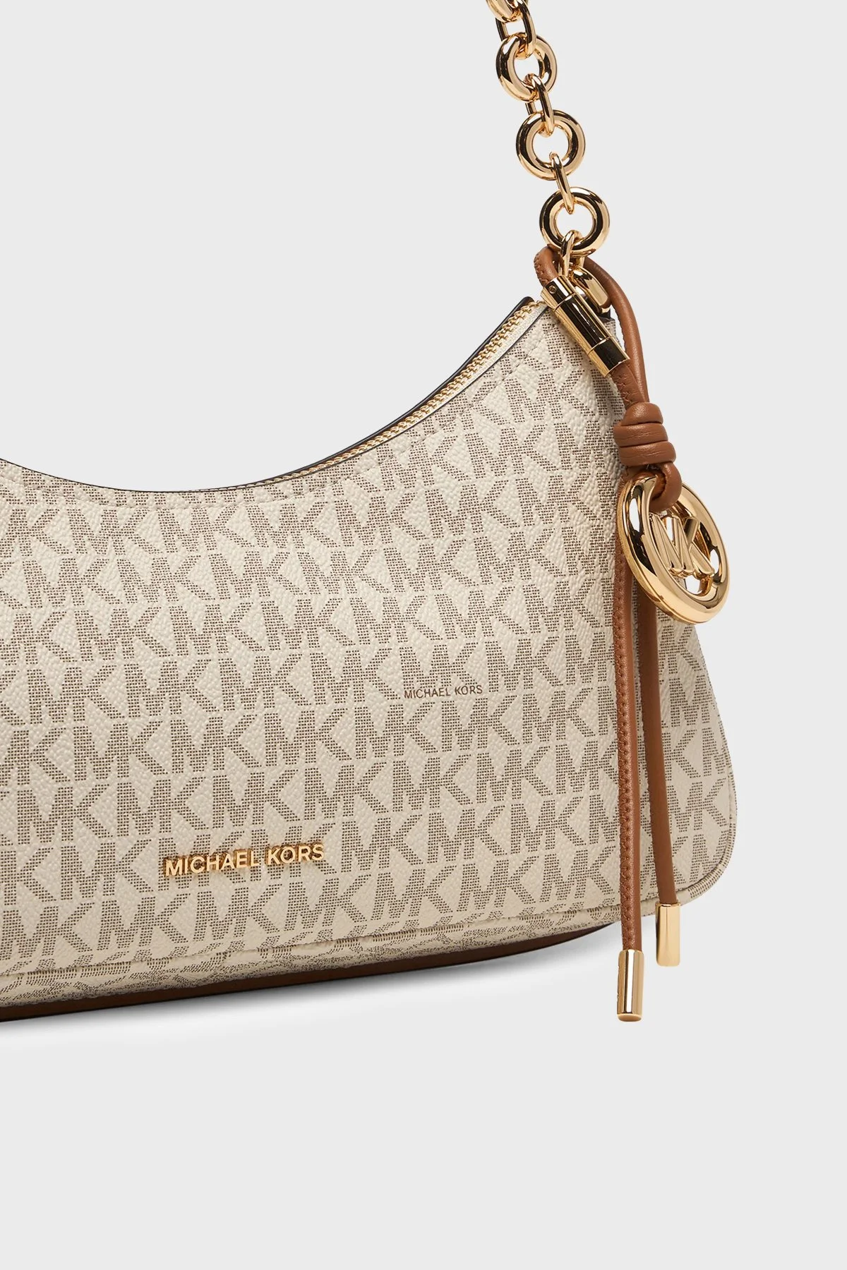 Michael Kors Logolu Zincir Askılı Kadın Çanta 32R6GY5W6B 149 EKRU - 5