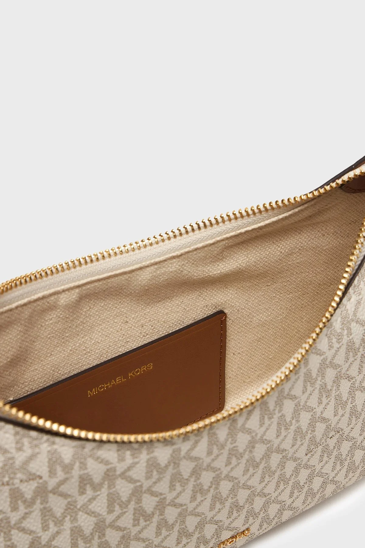 Michael Kors Logolu Zincir Askılı Kadın Çanta 32R6GY5W6B 149 EKRU - 6