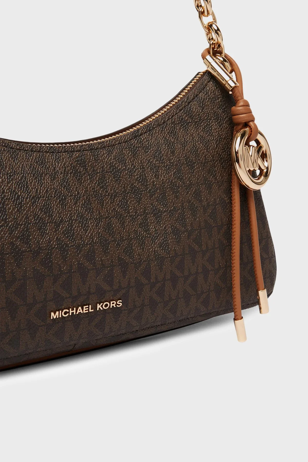 Michael Kors Logolu Zincir Askılı Kadın Çanta 32R6GY5W6B 252 KAHVE - 5