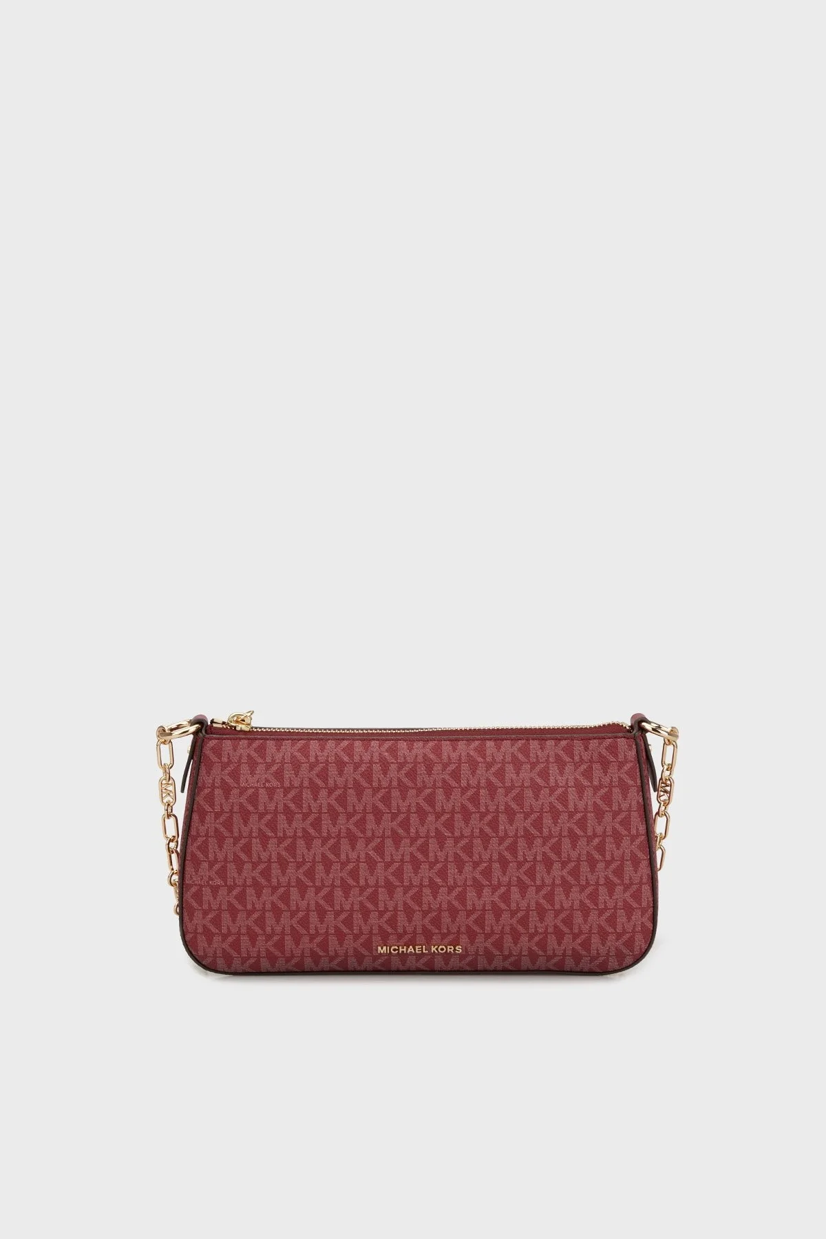 Michael Kors Logolu Zincir Askılı Mini 32T5G8EW6V691 Bayan Çanta 32T5G8EW6V 691 BORDO - 4