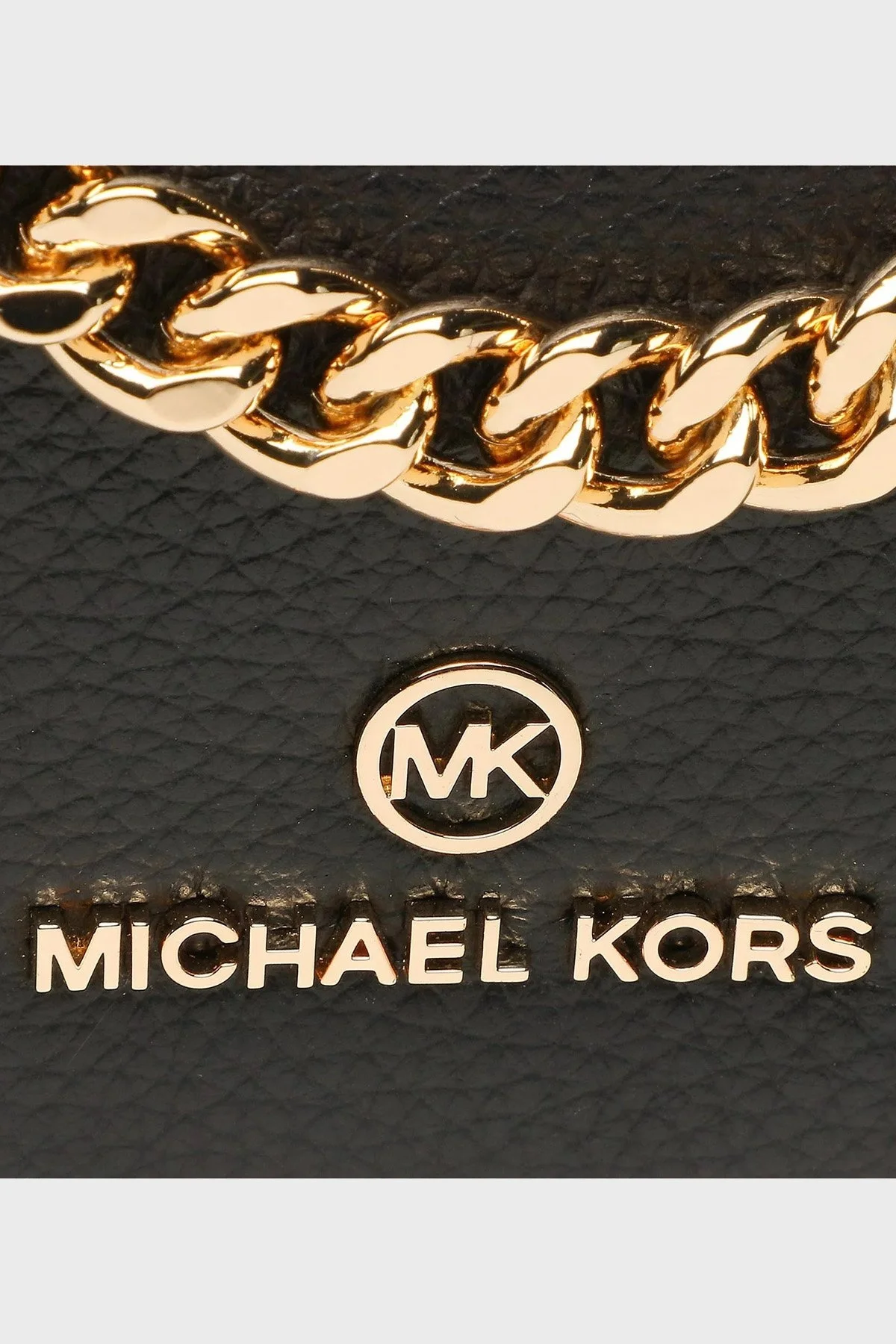 Michael Kors Logolu Zincir Detaylı Hakiki Deri Bayan Çanta 32F2GP1C1L 001 SİYAH - 5