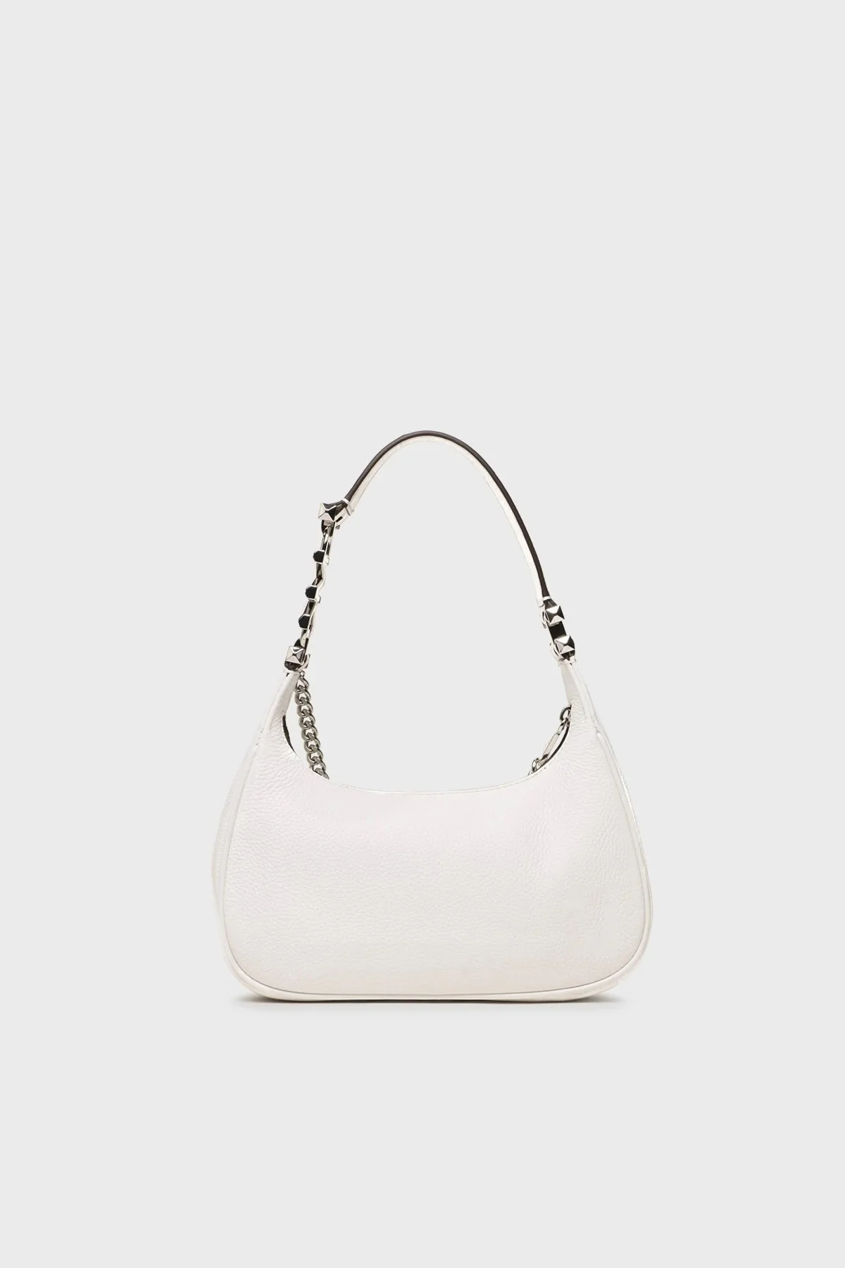 Michael Kors Logolu Zincir Detaylı Hakiki Deri Bayan Çanta 32R3SP1C1L 085 BEYAZ - 6
