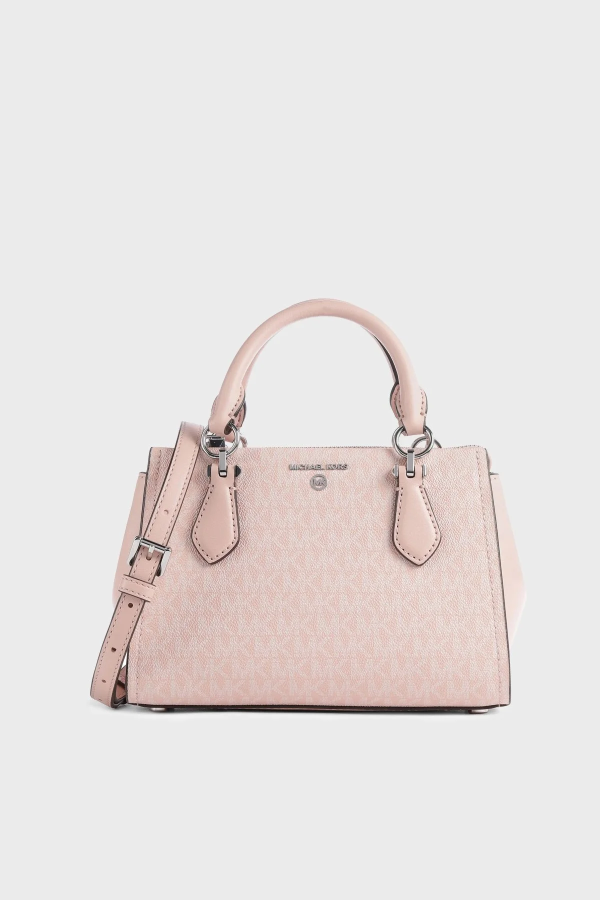 Michael Kors Marilyn Logolu Çıkarılabilir Çapraz Askılı 32T2S6AC1V650 Bayan Çanta 32T2S6AC1V 650 PUDRA - 1