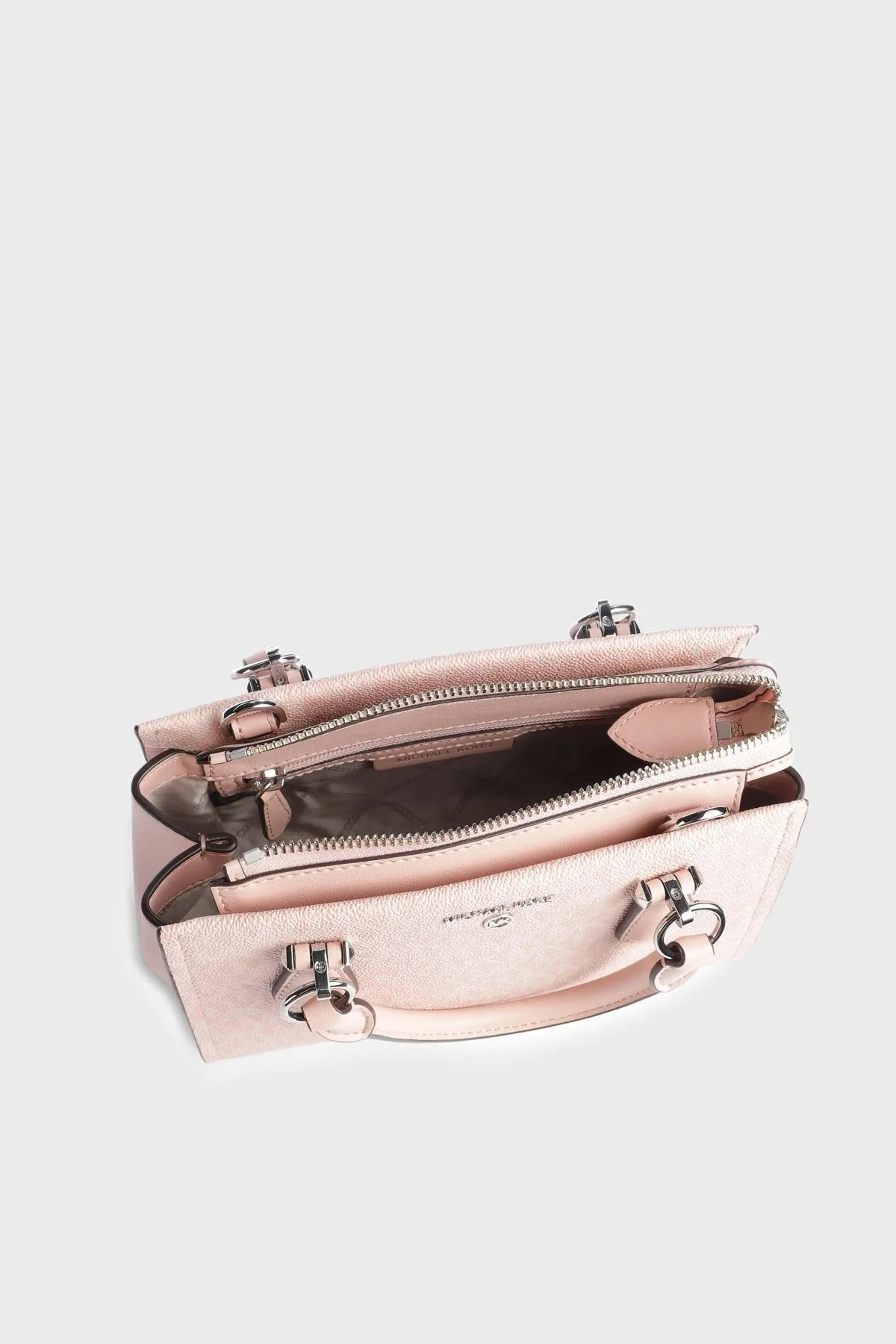 Michael Kors Marilyn Logolu Çıkarılabilir Çapraz Askılı 32T2S6AC1V650 Bayan Çanta 32T2S6AC1V 650 PUDRA - 3