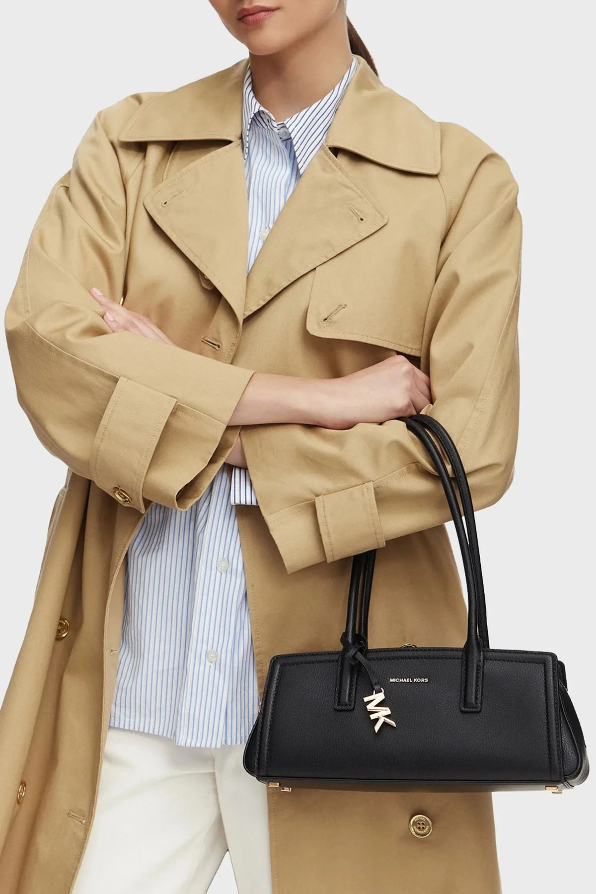 Michael Kors Omuz Askılı Deri 30T6G9IT0L001 Kadın Çanta 30T6G9IT0L 001 Siyah - 2