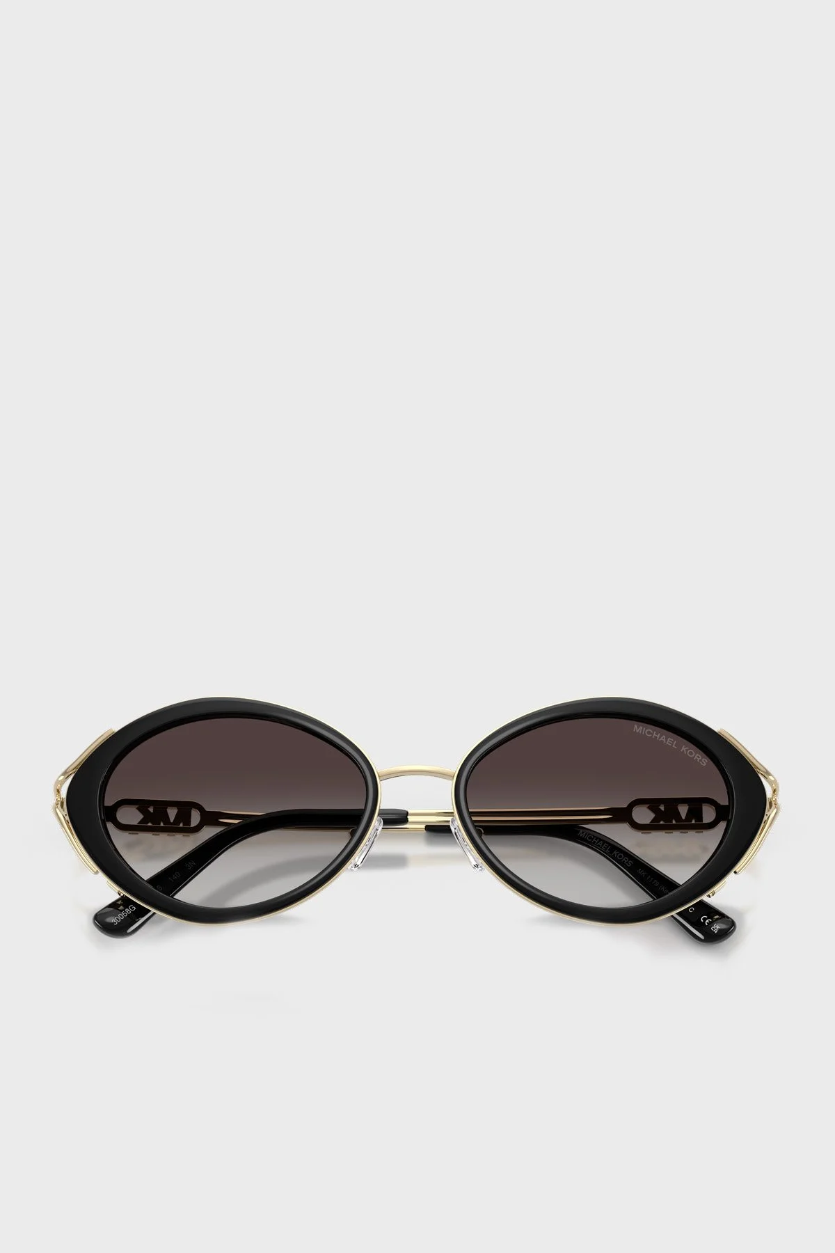 Michael Kors Oval Güneş 0MK117930058G53 Kadın Gözlük 0MK1179 30058G 53 Siyah - 3