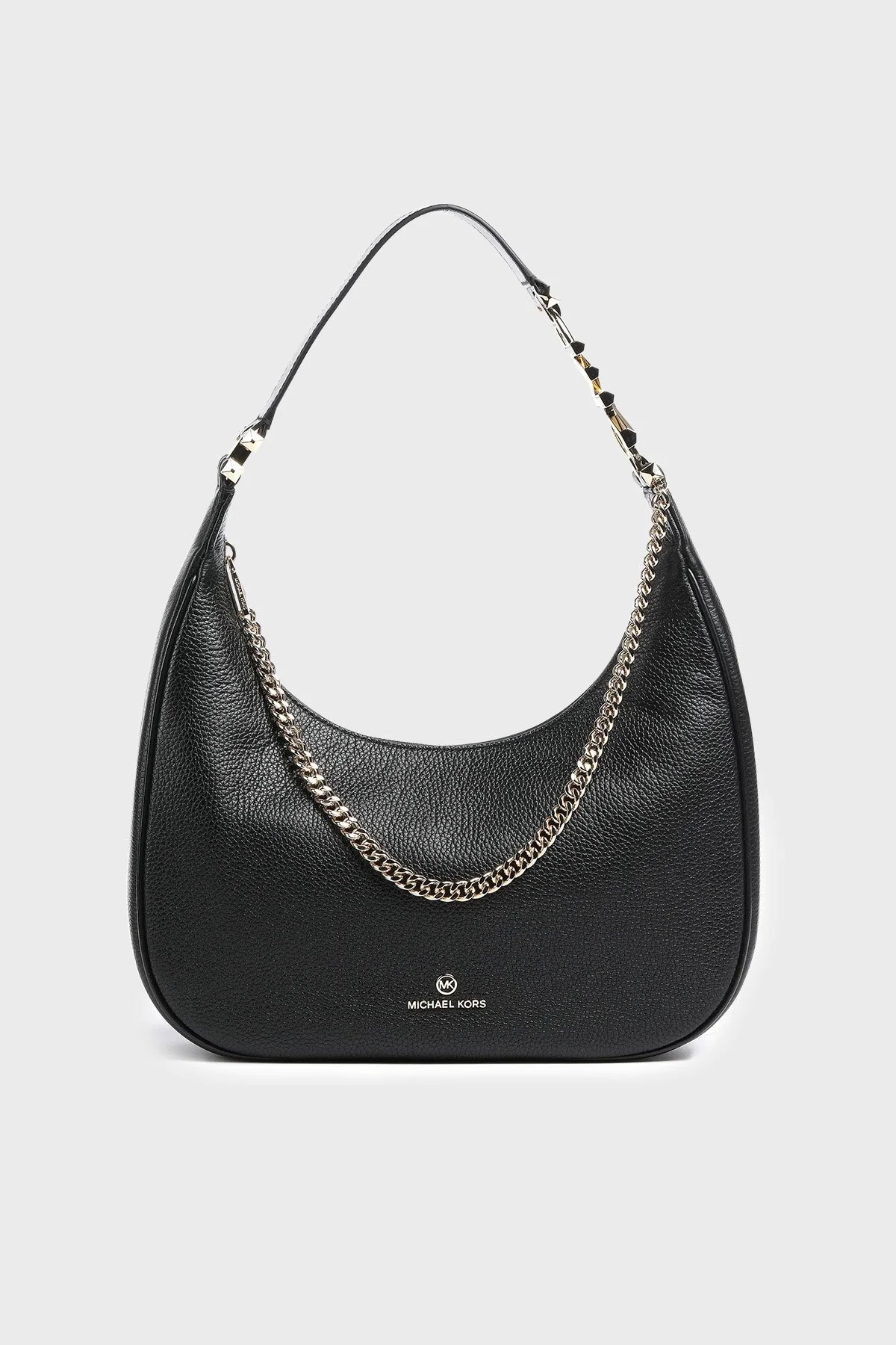 Michael Kors Piper Fermuarlı Zincir Detaylı Hakiki Deri Omuz 30S3GP1H3L001 Bayan Çanta 30S3GP1H3L 001 SİYAH - 1