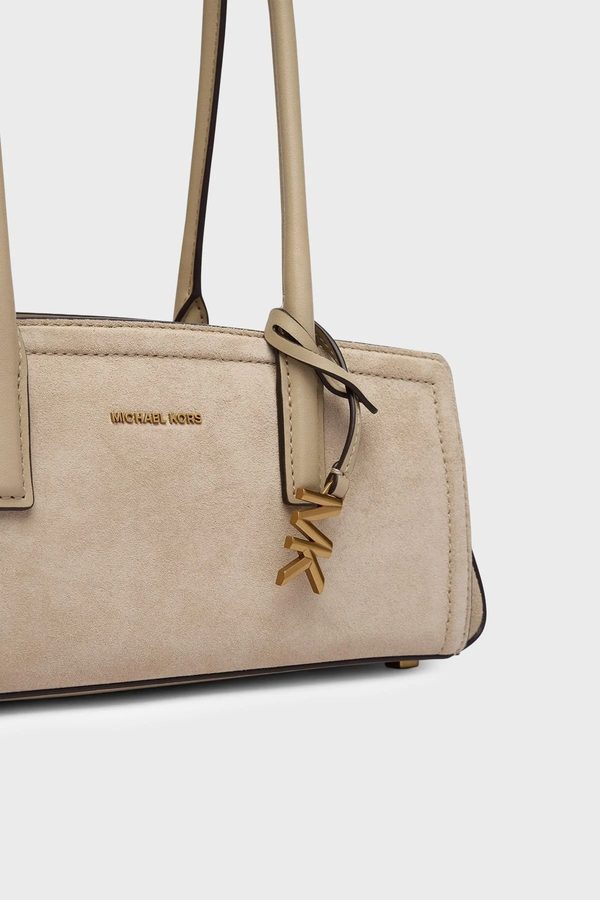 Michael Kors Süet Omuz Askılı 30T6A9IT0S156 Kadın Çanta 30T6A9IT0S 156 Vizon - 2
