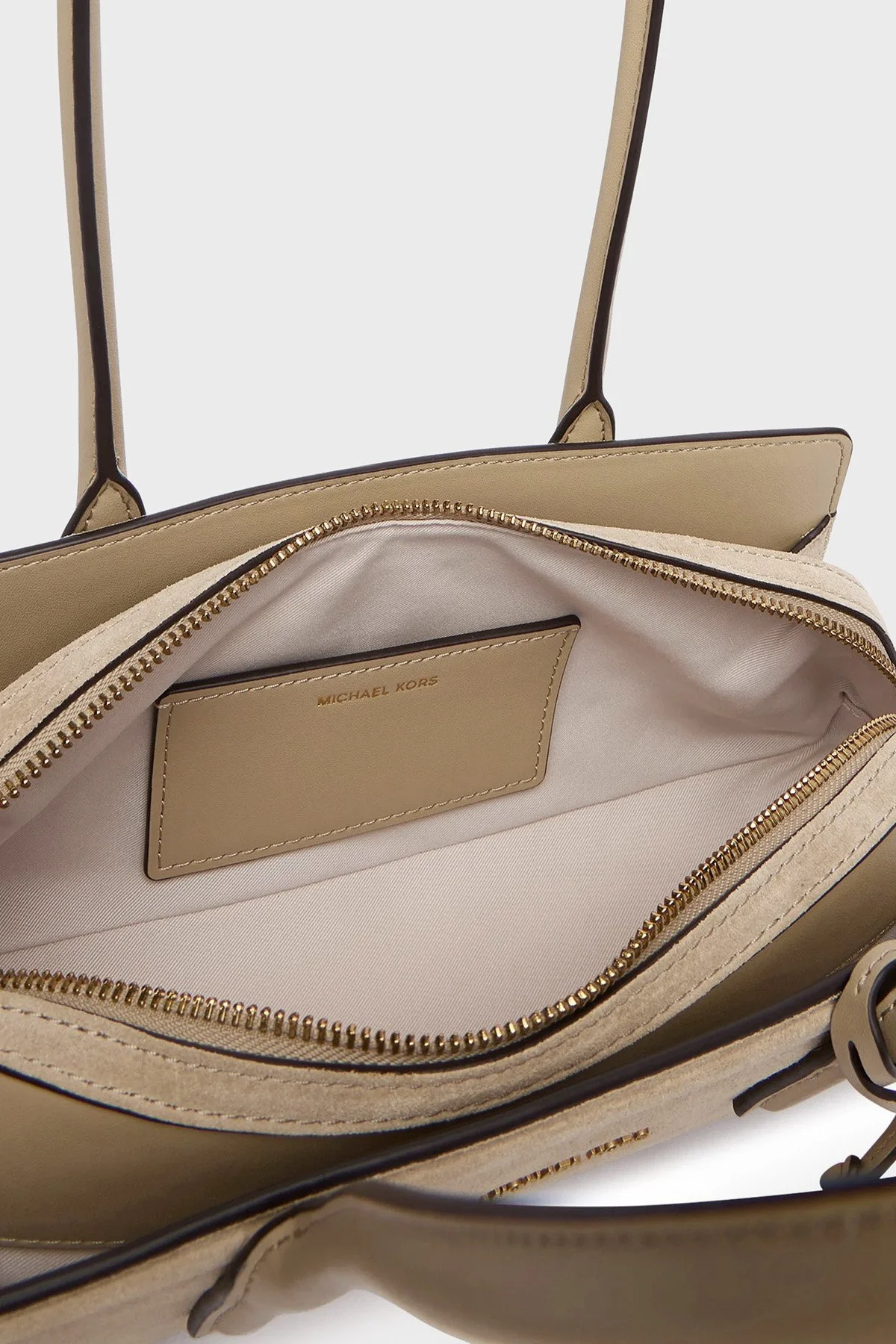 Michael Kors Süet Omuz Askılı 30T6A9IT0S156 Kadın Çanta 30T6A9IT0S 156 Vizon - 3