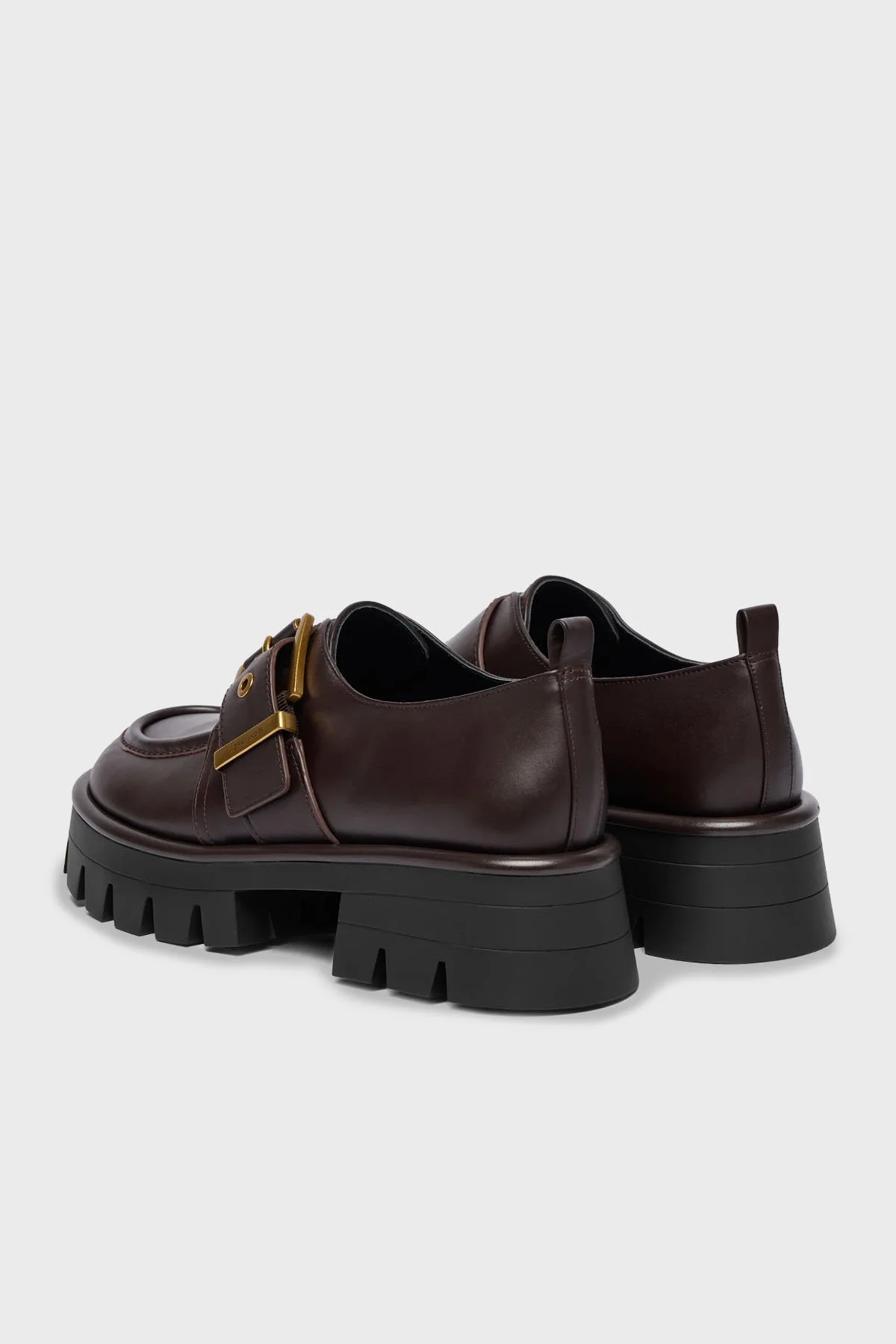 Michael Kors Tokalı Deri Kalın Tabanlı Loafer Ayakabbı 40F4COFP1L251 Kadın Ayakkabı 40F4COFP1L 251 KAHVE - 4