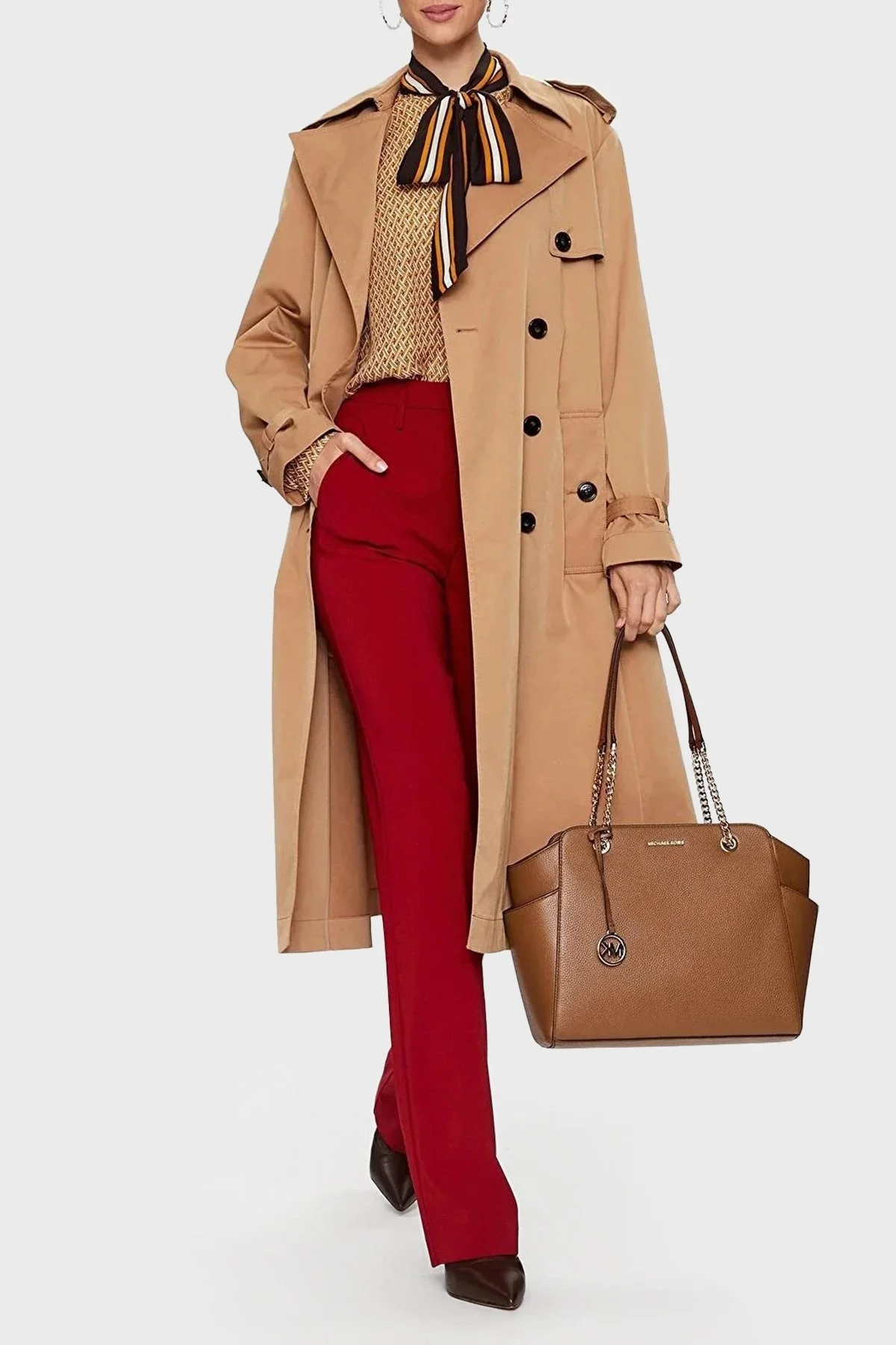 Michael Kors Zincir Askı Detaylı Deri 30F3G6JT6L230 Bayan Çanta 30F3G6JT6L 230 TABA - 2