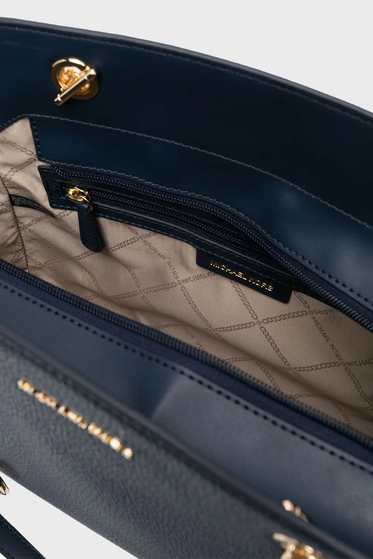 Michael Kors Zincir Askı Detaylı Deri 30F3G6JT6L406 Bayan Çanta 30F3G6JT6L 406 LACİVERT - 4