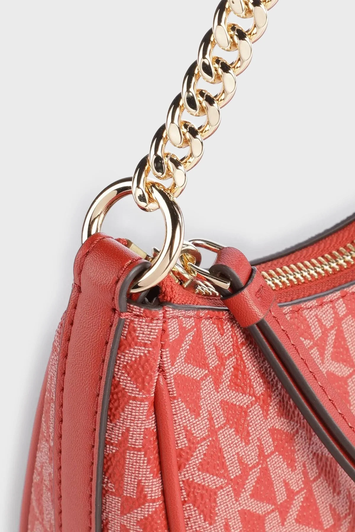 Michael Kors Zincir Askılı Fermuarlı 32H1GT9C1V808 Bayan Çanta 32H1GT9C1V 808 MERCAN - 5