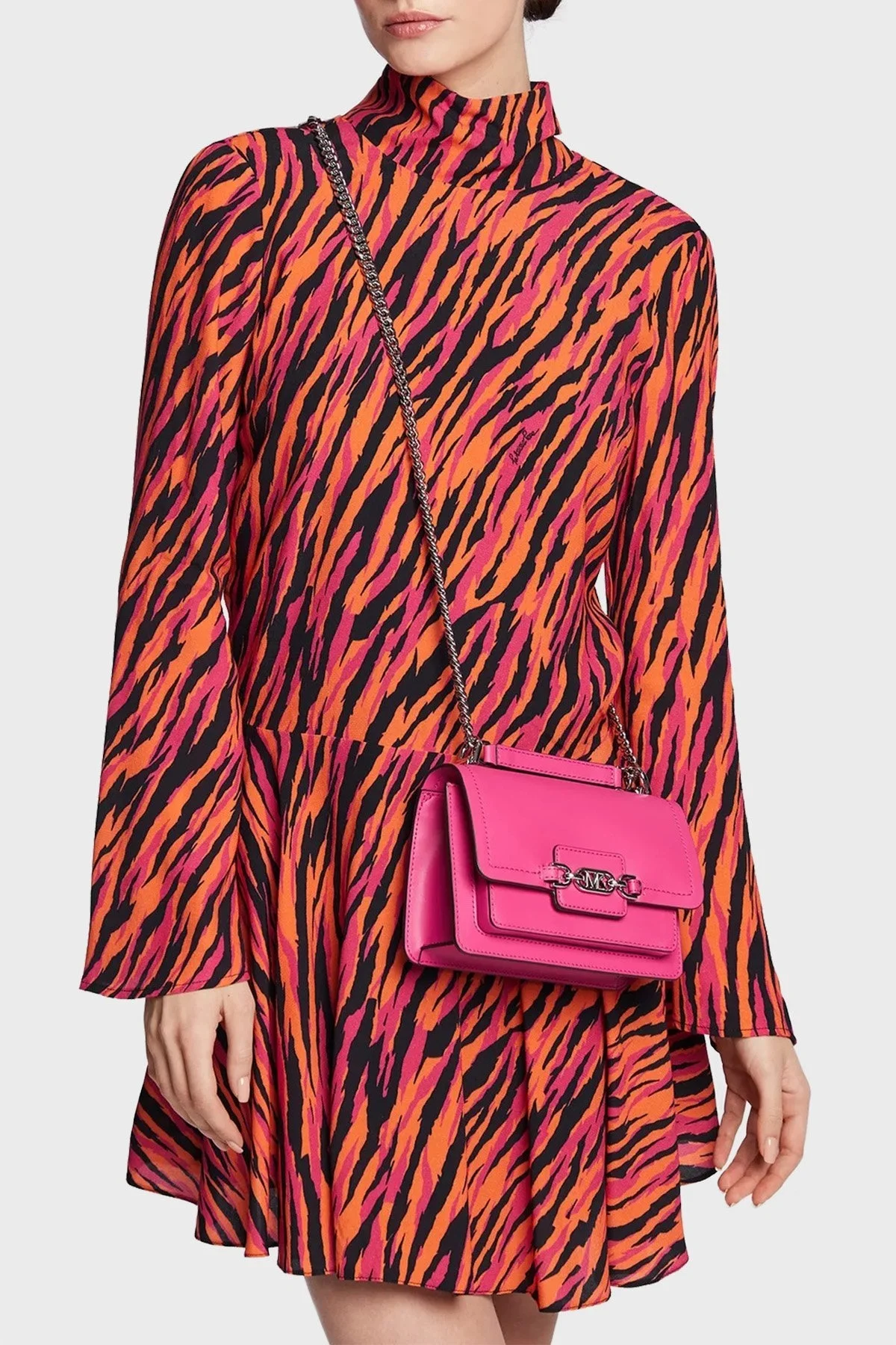 Michael Kors Zincir Askılı Hakiki Deri Bayan Çanta 32S2S7HC0L 614 PEMBE - 2