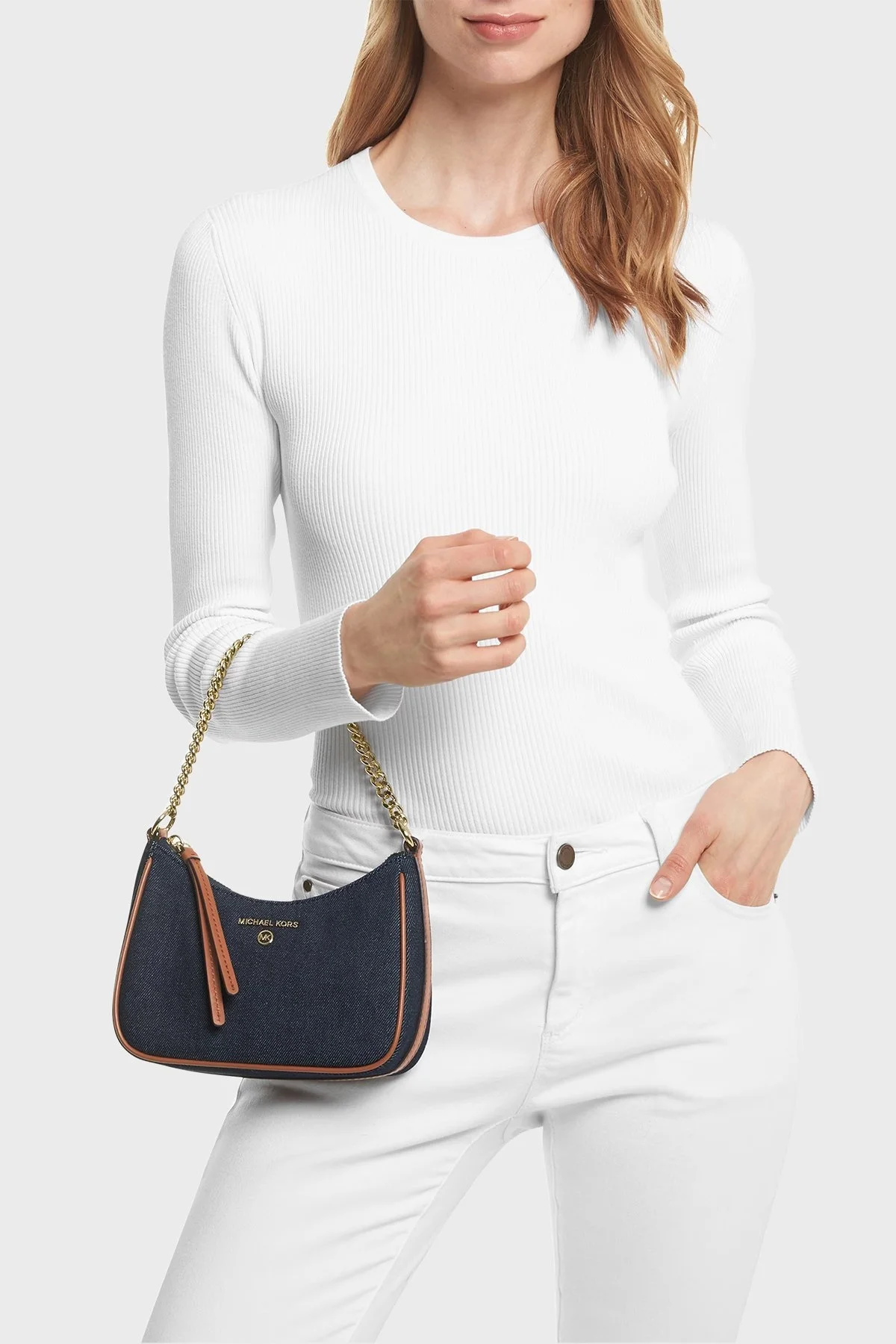 Michael Kors Zincir Askılı Mini 32F3GT9C5C998 Bayan Çanta 32F3GT9C5C 998 LACİVERT - 2