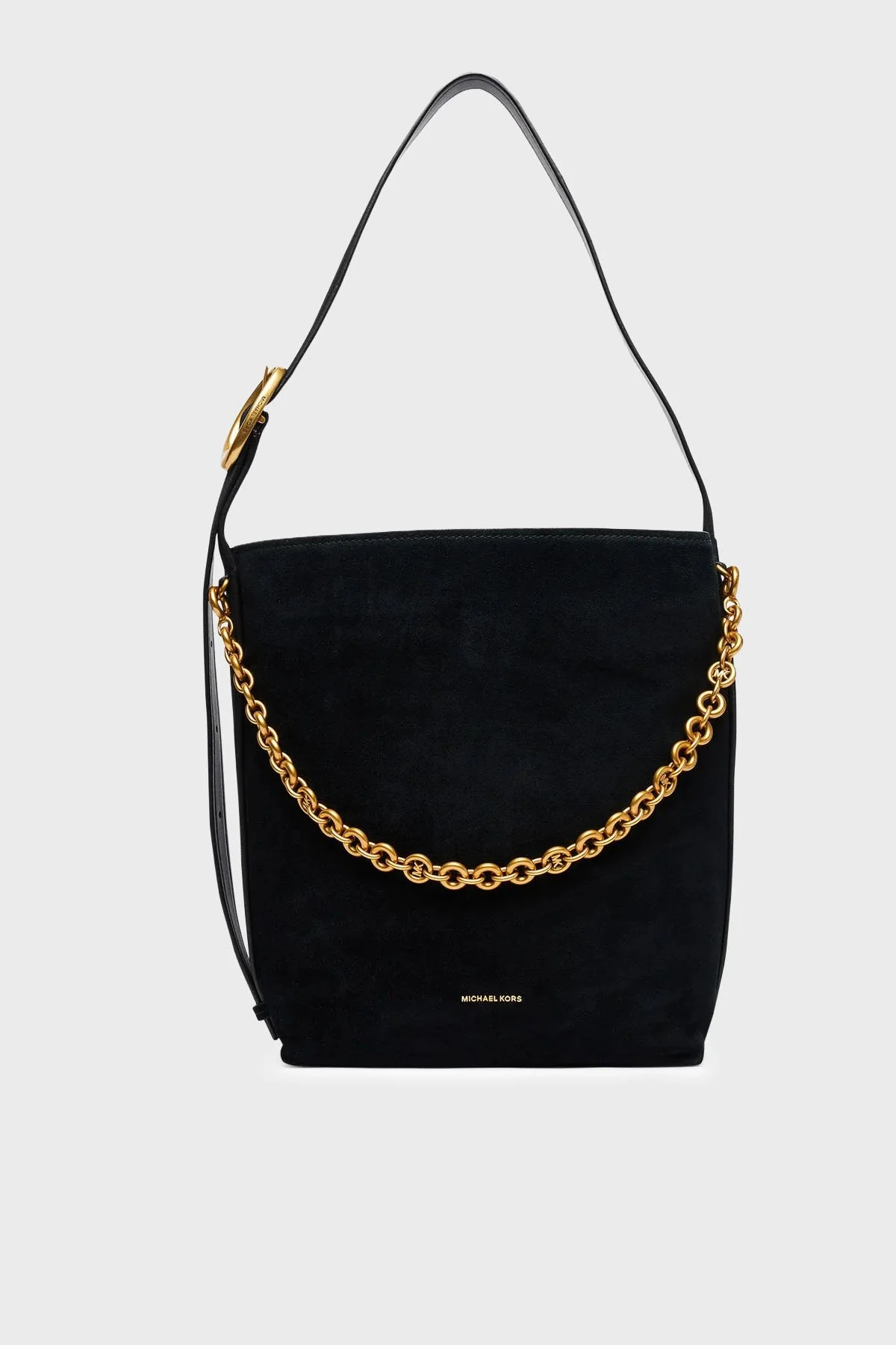 Michael Kors Zincir Detaylı Ayarlanabilir Askılı Süet 30T6AUEM8S001 Kadın Çanta 30T6AUEM8S 001 Siyah - 1