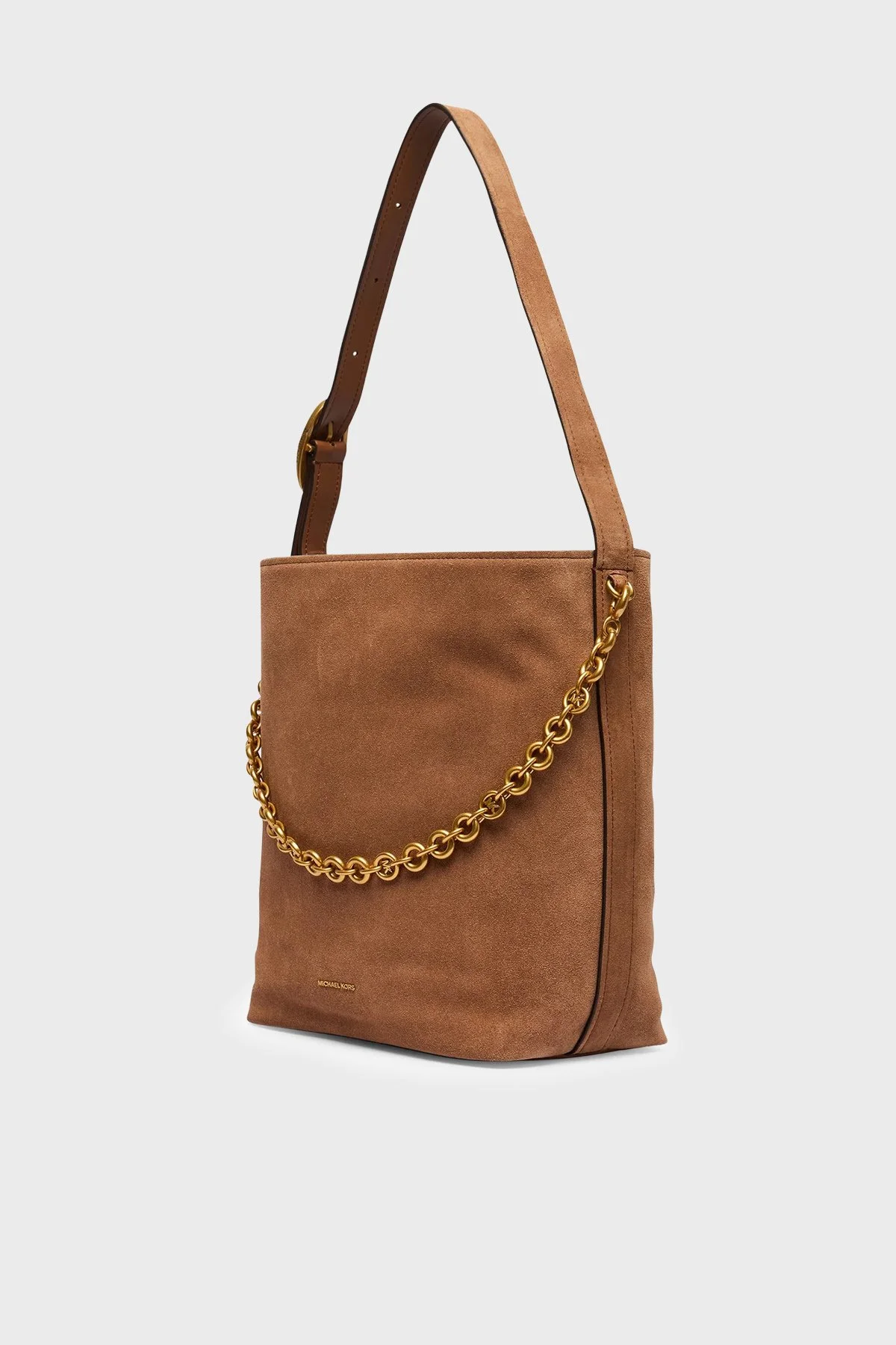 Michael Kors Zincir Detaylı Ayarlanabilir Askılı Süet 30T6AUEM8S230 Kadın Çanta 30T6AUEM8S 230 Taba - 5