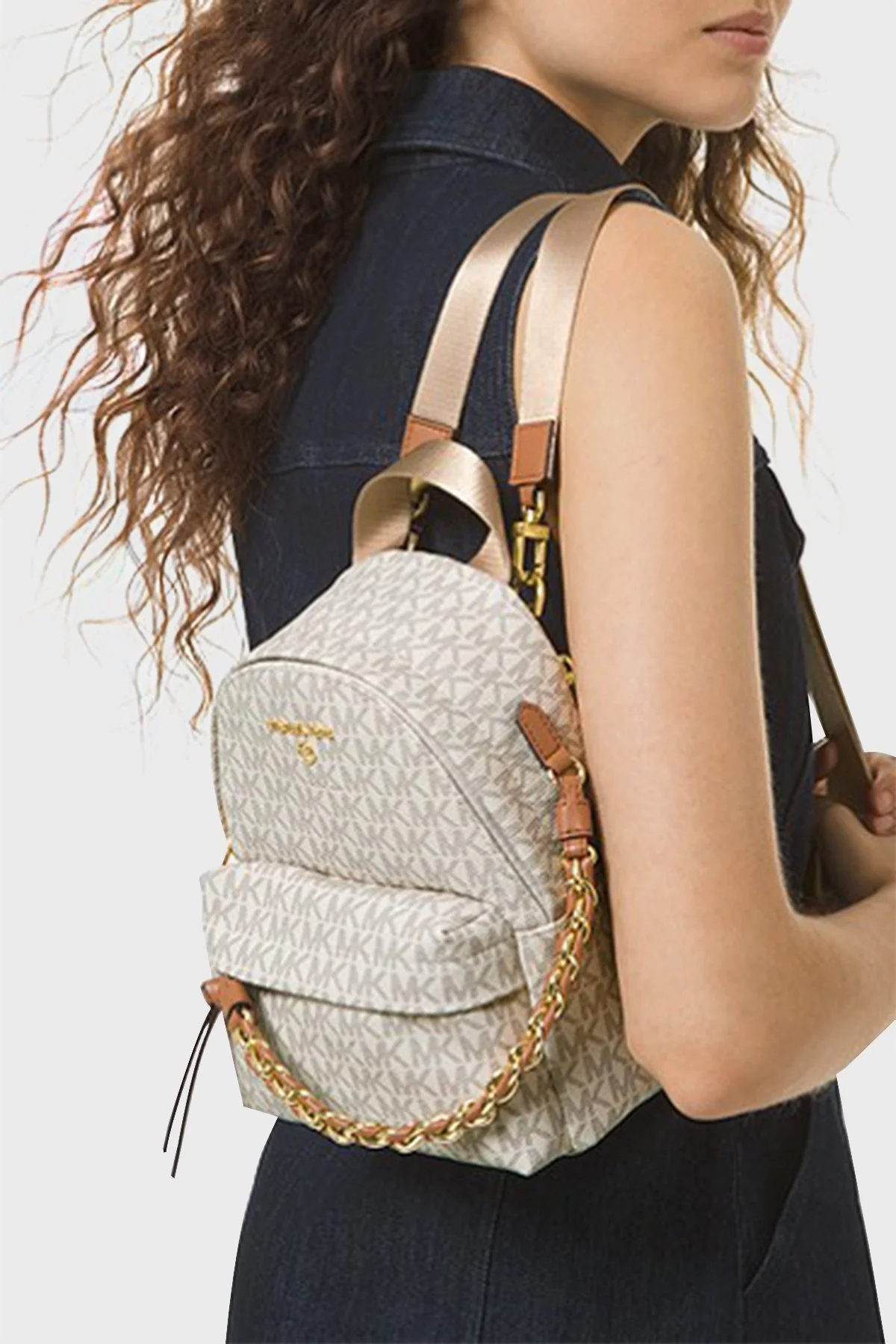 Michael Kors Zincir Detaylı Askılı Slater 30T0G04B0B149 Bayan Çanta 30T0G04B0B 149 VANİLYA - 4