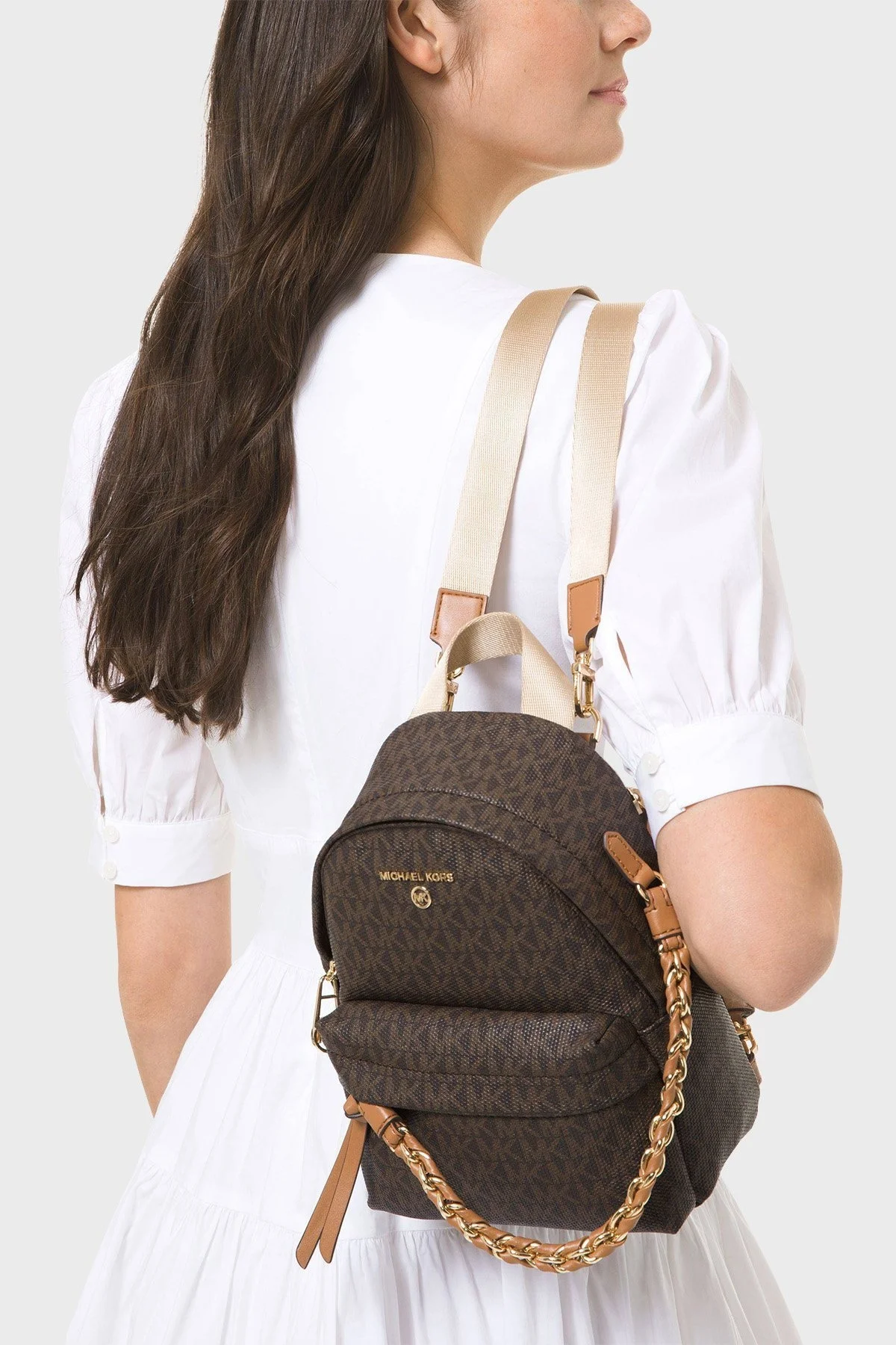 Michael Kors Zincir Detaylı Slater 30T0G04B0B252 Bayan Çanta 30T0G04B0B 252 KAHVE - 2