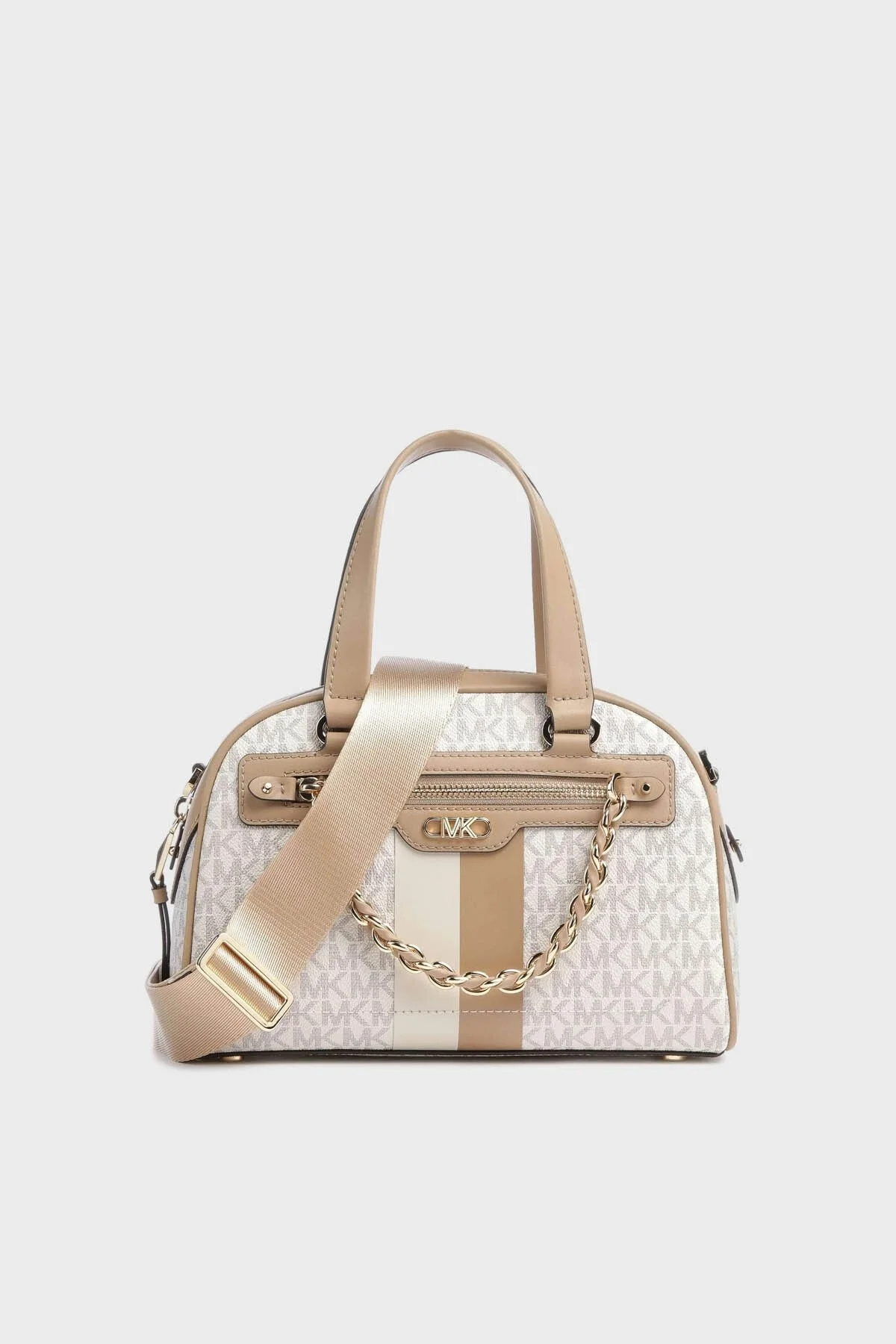 Michael Kors Zincir Detaylı Hakiki Deri 30F3G6WS1B170 Bayan Çanta 30F3G6WS1B 170 EKRU - 1
