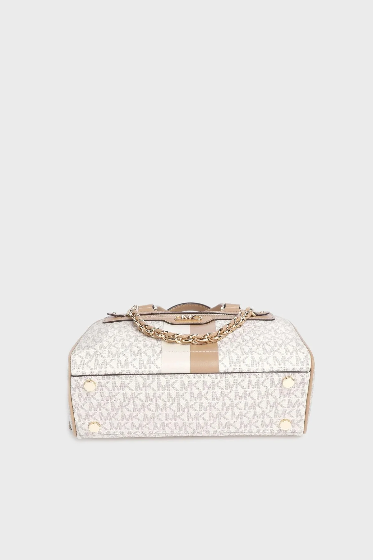 Michael Kors Zincir Detaylı Hakiki Deri 30F3G6WS1B170 Bayan Çanta 30F3G6WS1B 170 EKRU - 4
