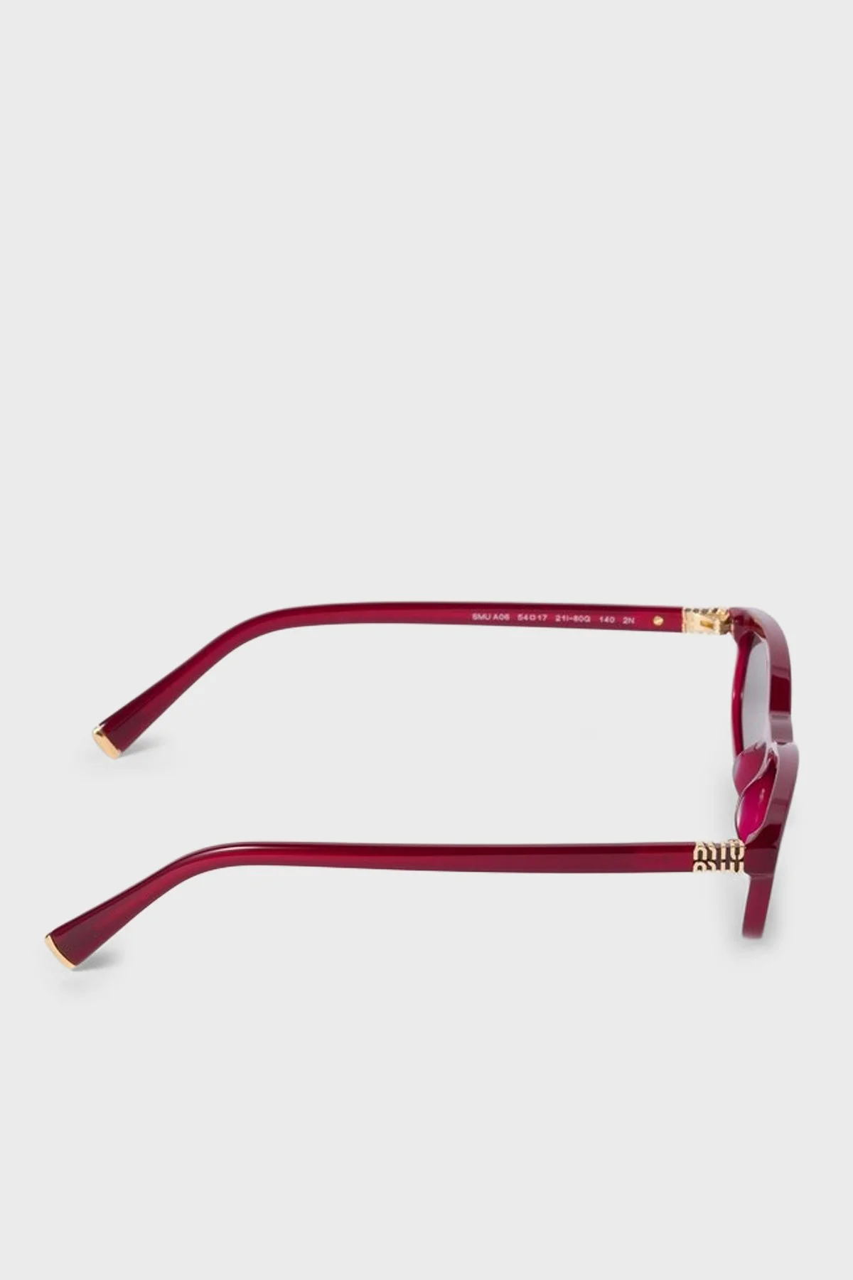 Mıu Mıu Asimetrik Güneş Kadın Gözlük 0MUA06S 21I80Q 54 BORDO - 4