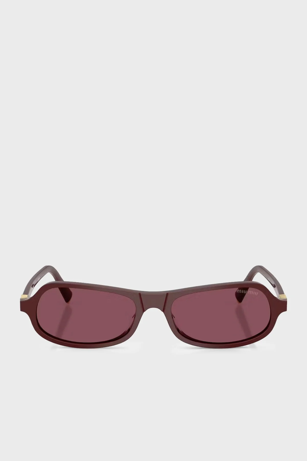 Mıu Mıu Asimetrik Güneş Kadın Gözlük 0MUB10S U26L20Y 55 VİŞNE - 3