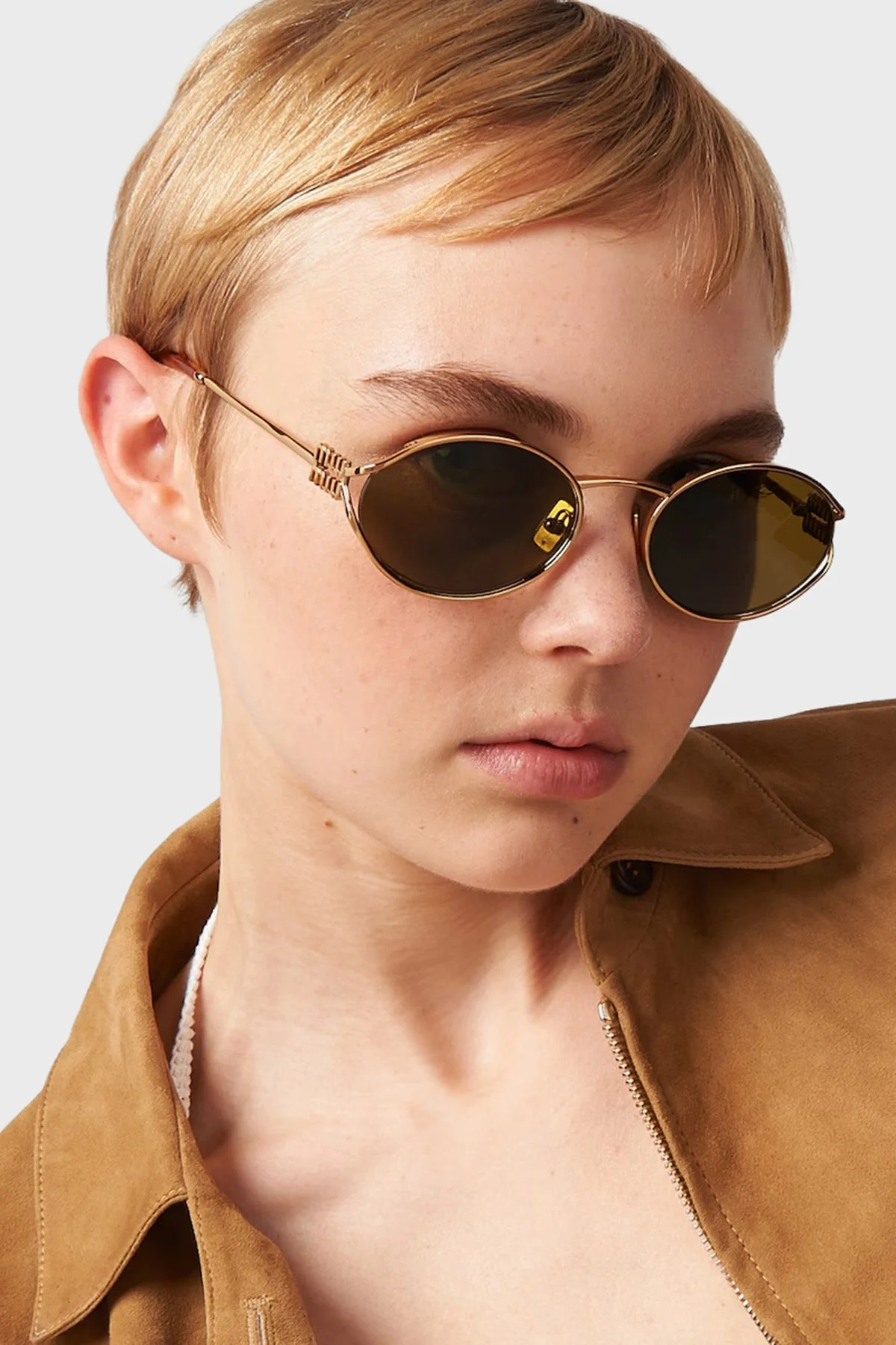 Miu Miu Bayan Gözlük 0MU 52YS 7OE01T 54 Altın - 3