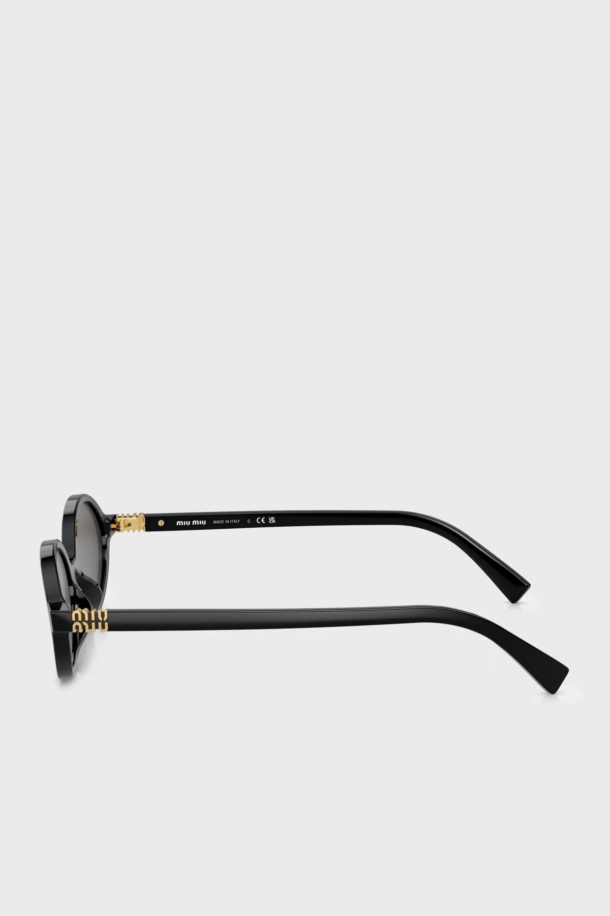 Miu Miu Logo Detaylı Güneş Bayan Gözlük 0MU 04ZS 1AB5S0 50 Siyah - 2