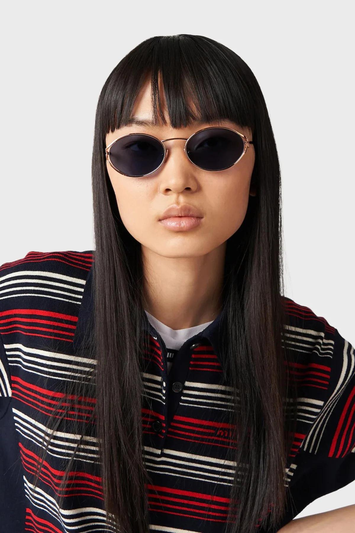 Miu Miu Logo Detaylı Güneş Bayan Gözlük 0MU 52YS ZVF1V1 54 Altın - 3