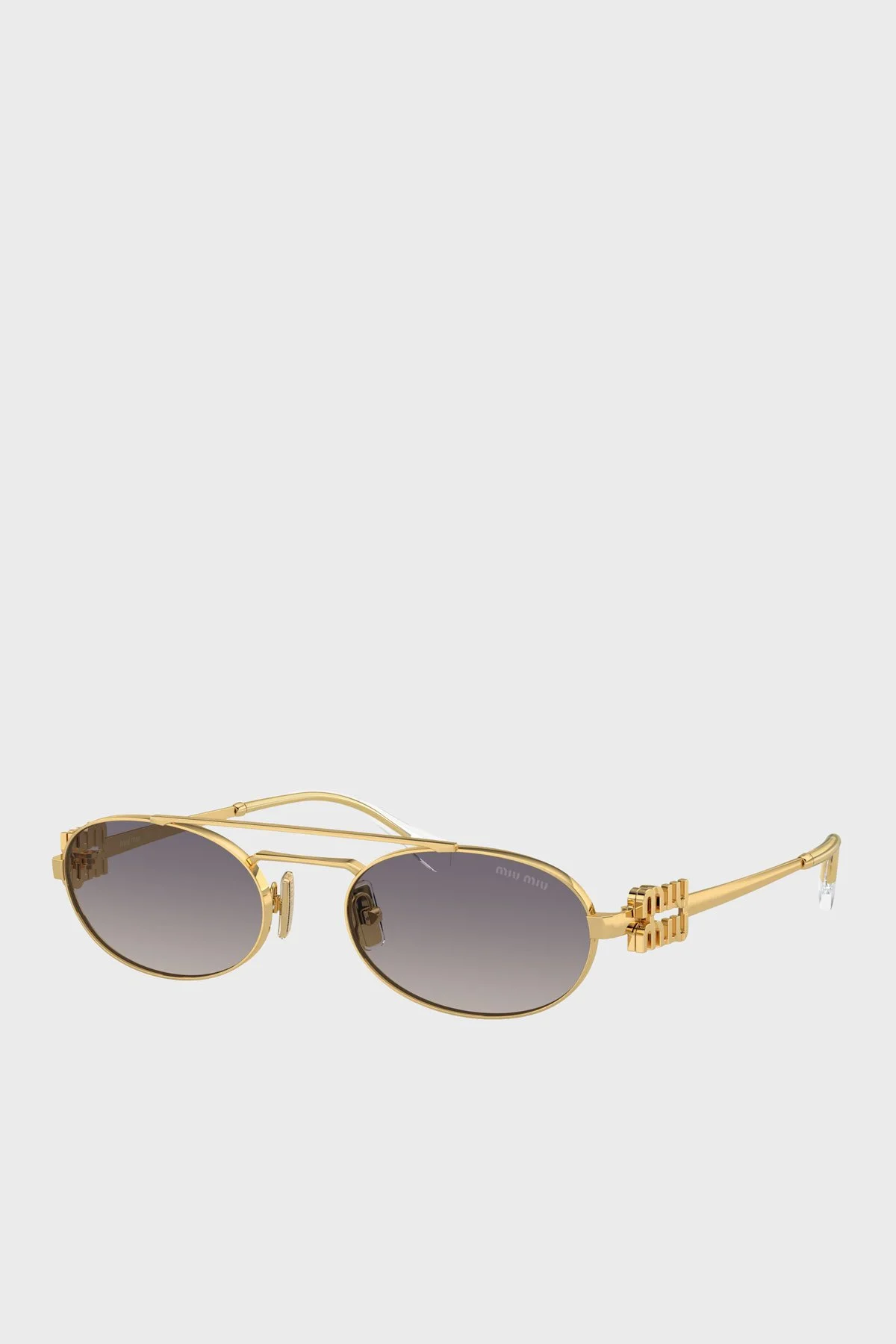 Miu Miu Logo Detaylı Güneş Kadın Gözlük 0MU 54ZS 5AK30C 53 Altın - 1