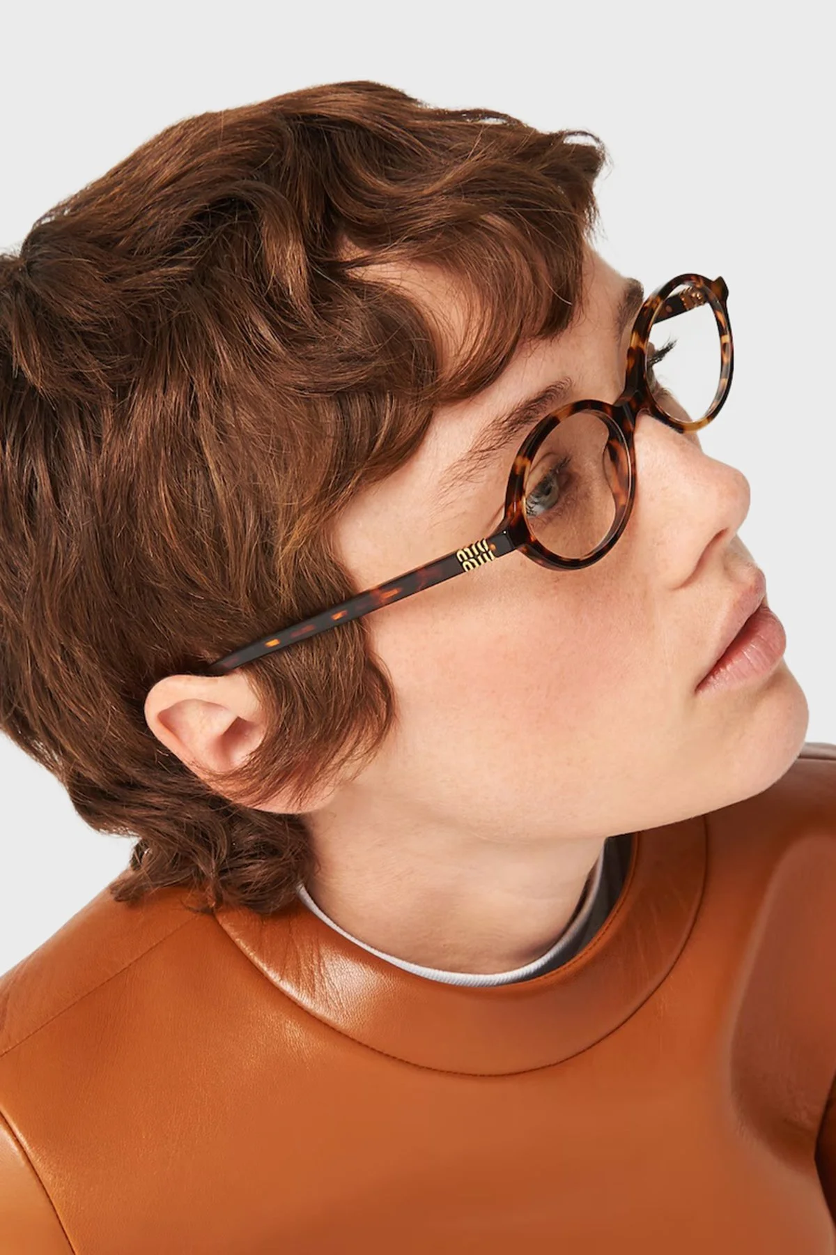 Miu Miu Logolu Güneş Bayan Gözlük 0MU 04ZS VAU08N 50 Kahve - 3