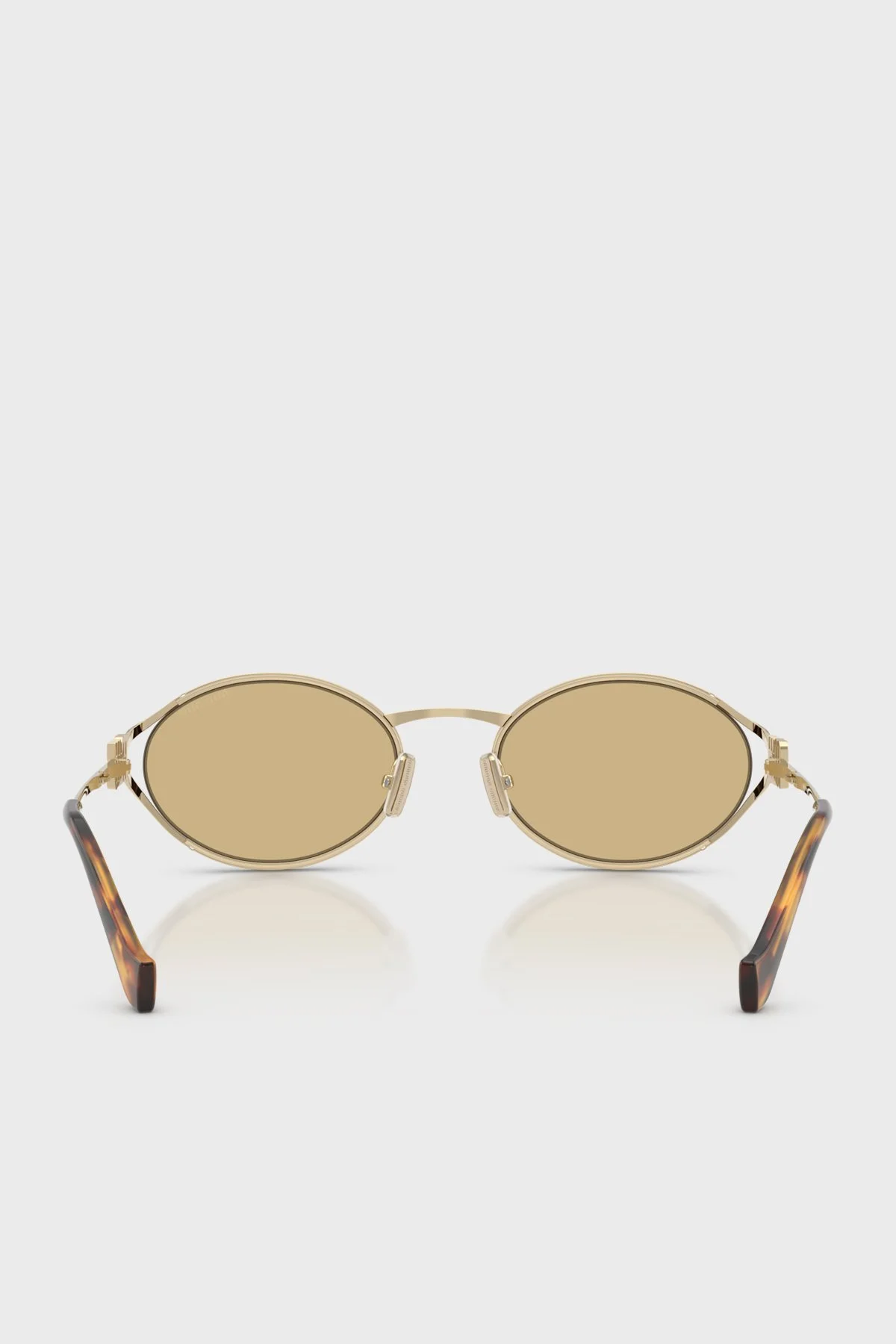 Miu Miu Logolu Güneş Bayan Gözlük 0MU 52YS ZVN10R 54 Altın - 4