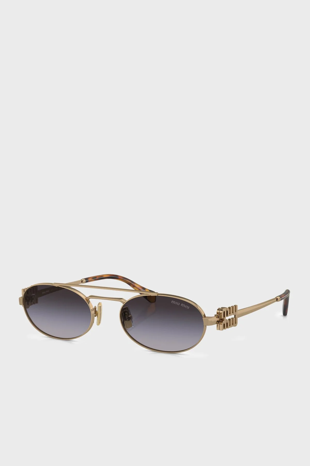 Miu Miu Logolu Güneş Bayan Gözlük 0MU 54ZS 7OE5D1 53 Altın - 1