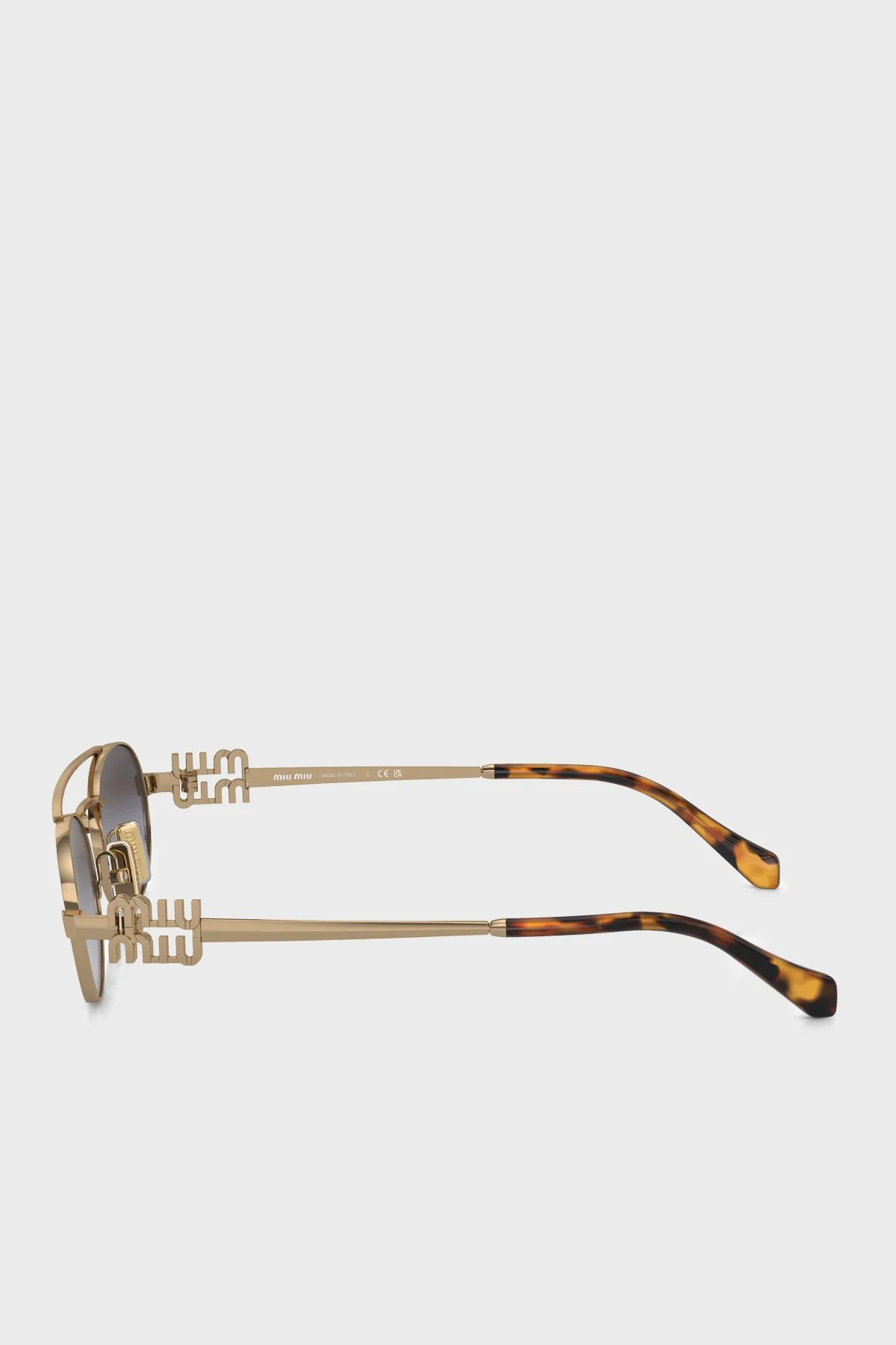Miu Miu Logolu Güneş Bayan Gözlük 0MU 54ZS 7OE5D1 53 Altın - 2