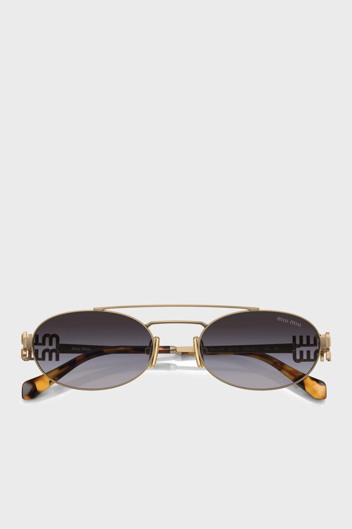 Miu Miu Logolu Güneş Bayan Gözlük 0MU 54ZS 7OE5D1 53 Altın - 5