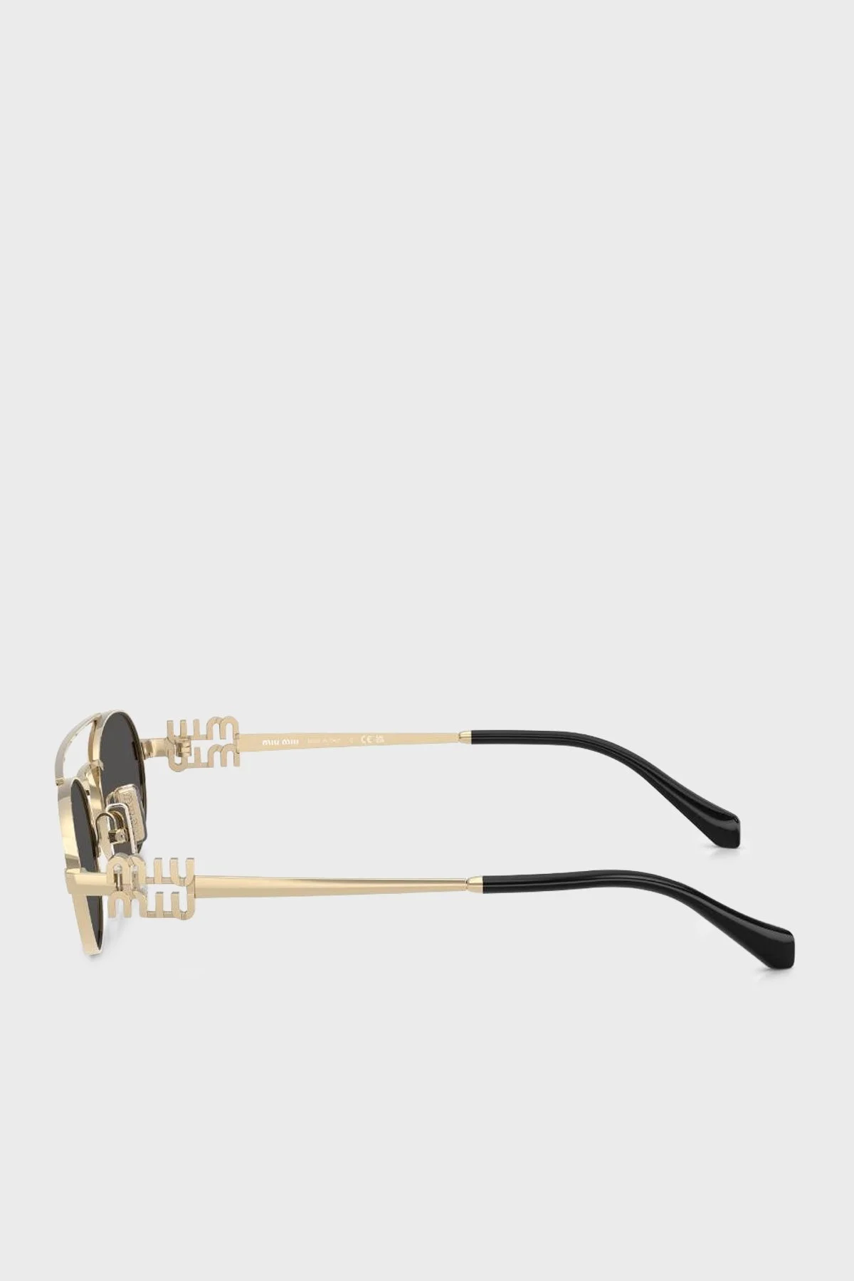 Miu Miu Logolu Güneş Bayan Gözlük 0MU 54ZS ZVN08Z 53 Altın - 2