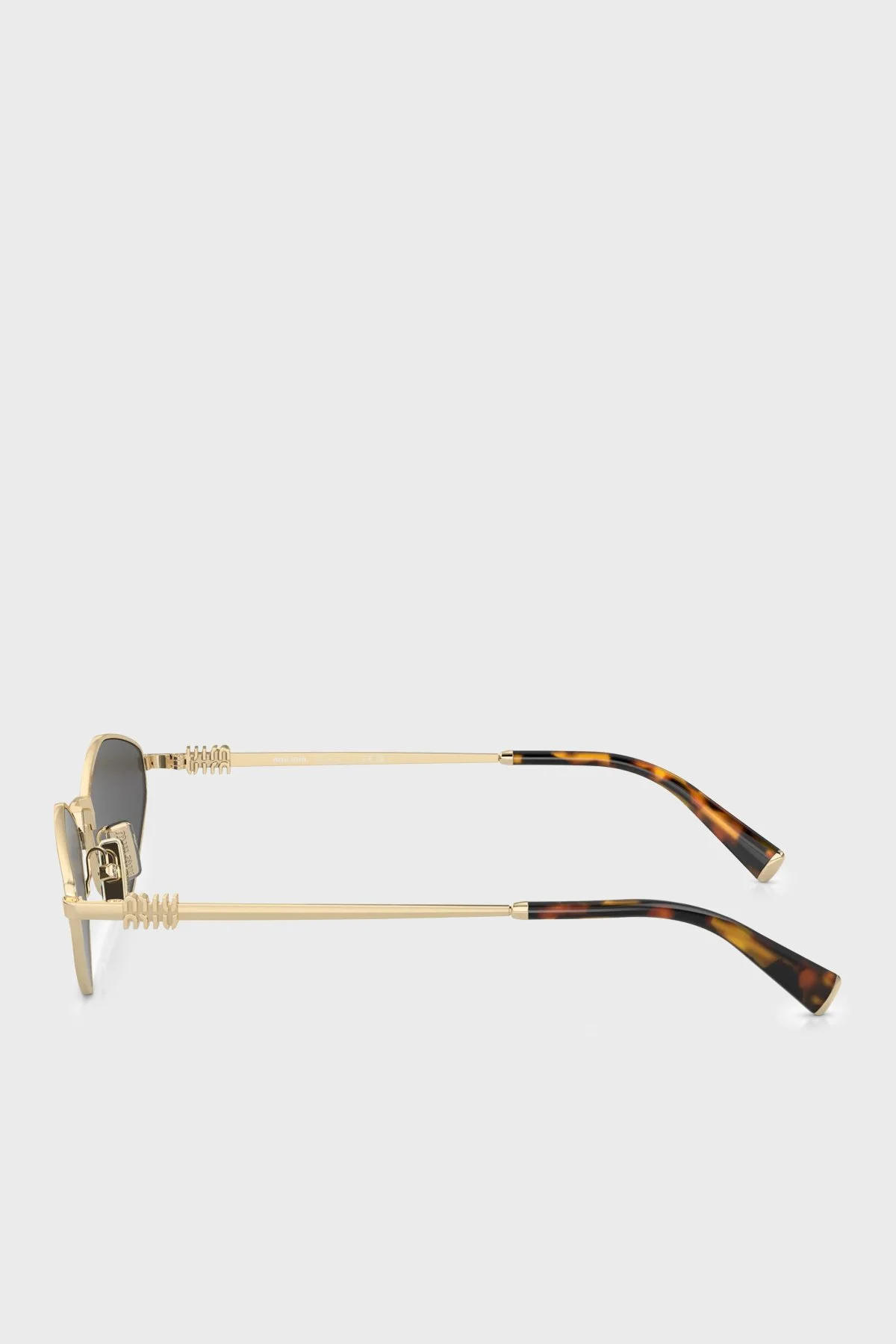 Miu Miu Logolu Güneş Bayan Gözlük 0MU 56ZS ZVN5S0 56 Altın - 2