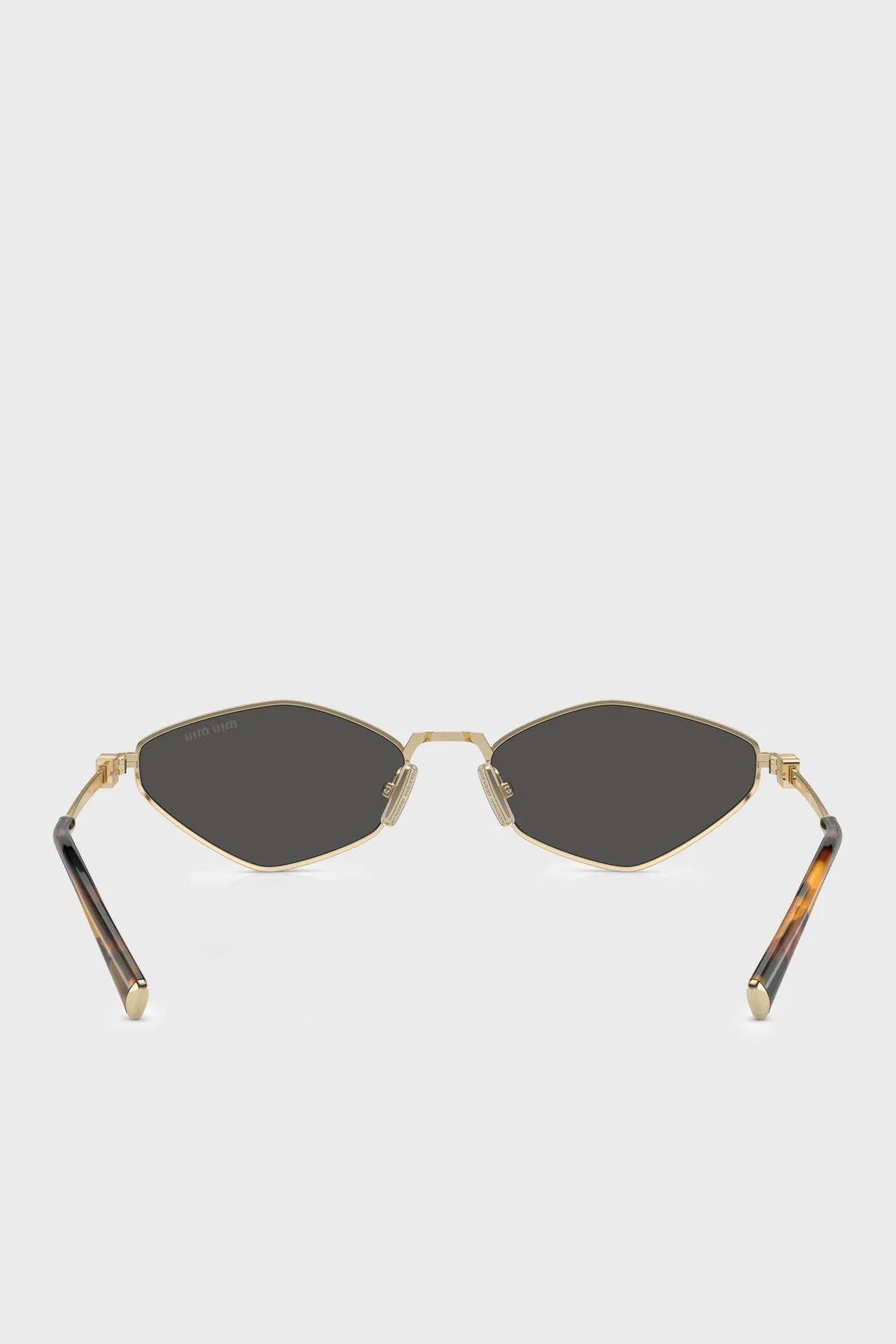 Miu Miu Logolu Güneş Bayan Gözlük 0MU 56ZS ZVN5S0 56 Altın - 3