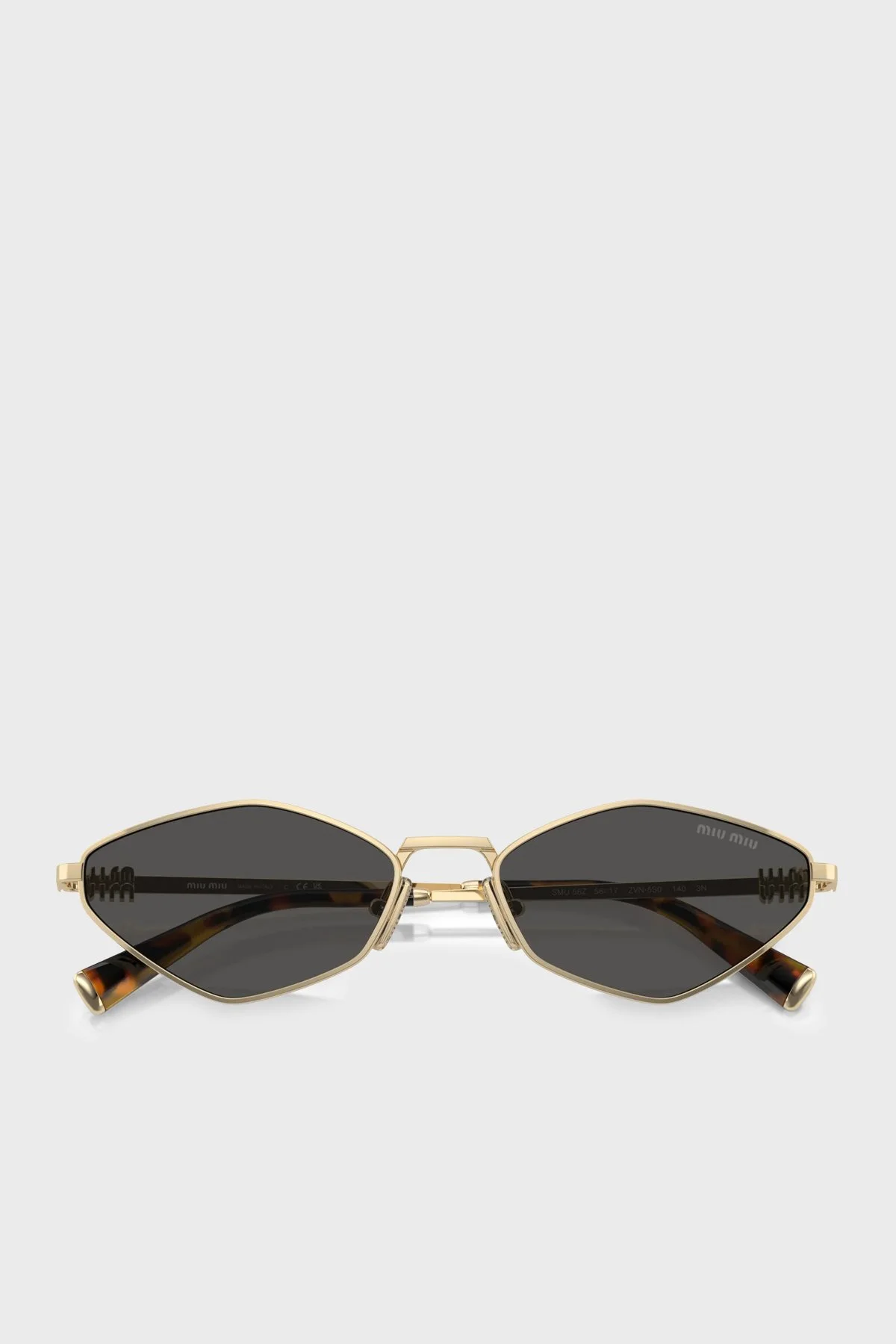 Miu Miu Logolu Güneş Bayan Gözlük 0MU 56ZS ZVN5S0 56 Altın - 5