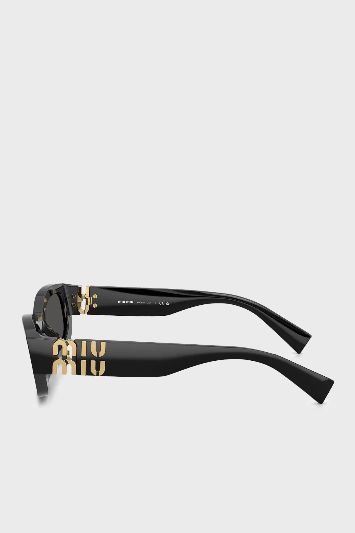 Miu Miu Logolu Güneş Bayan Gözlük 0MU B04S 16K08Z 53 Siyah - 3