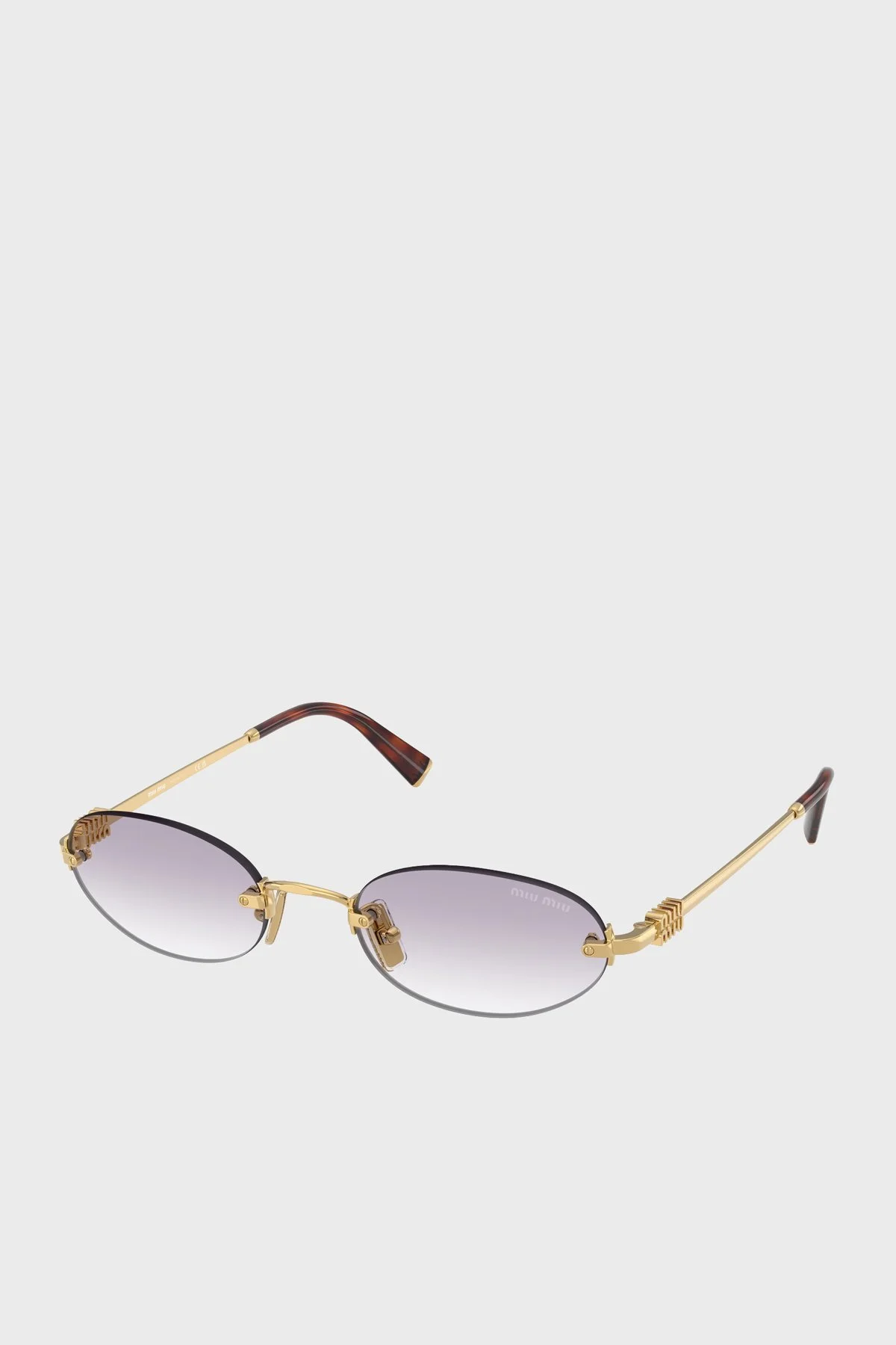 Miu Miu Logolu Güneş Bayan Gözlük 0MUA54S 5AK04O 51 Altın - 1