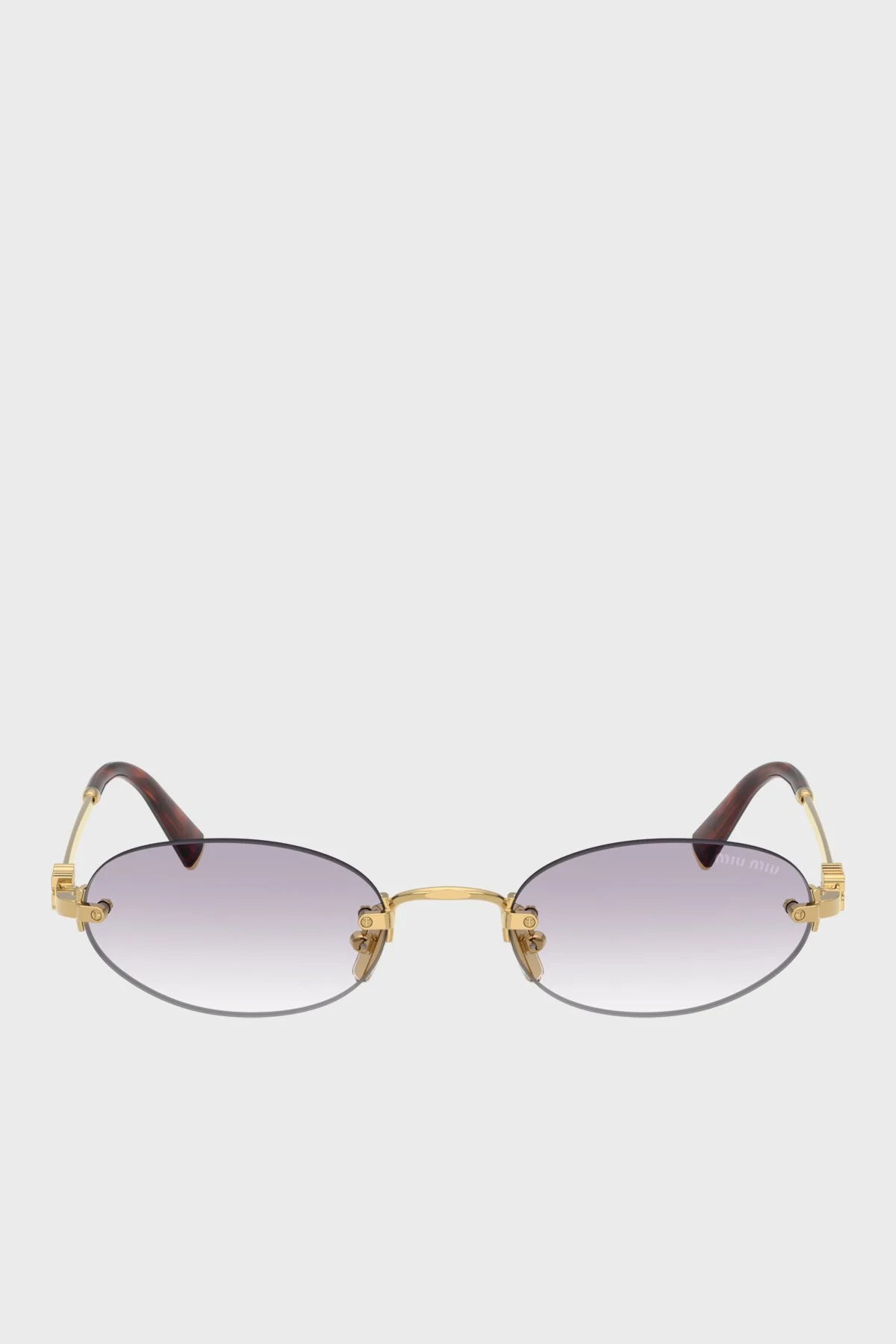 Miu Miu Logolu Güneş Bayan Gözlük 0MUA54S 5AK04O 51 Altın - 3