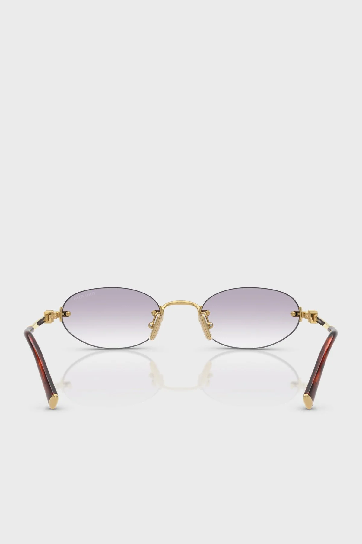 Miu Miu Logolu Güneş Bayan Gözlük 0MUA54S 5AK04O 51 Altın - 4