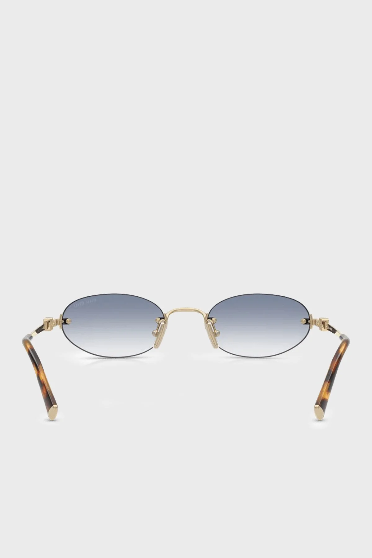 Miu Miu Logolu Güneş Bayan Gözlük 0MUA54S ZVN80O 51 Altın - 3