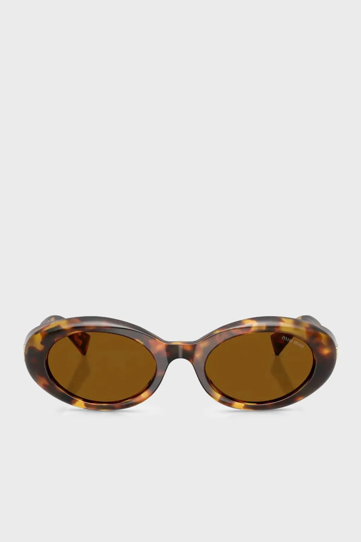 Mıu Mıu Oval Güneş Kadın Gözlük 0MUB09S 14L20V 52 KAHVE - 4